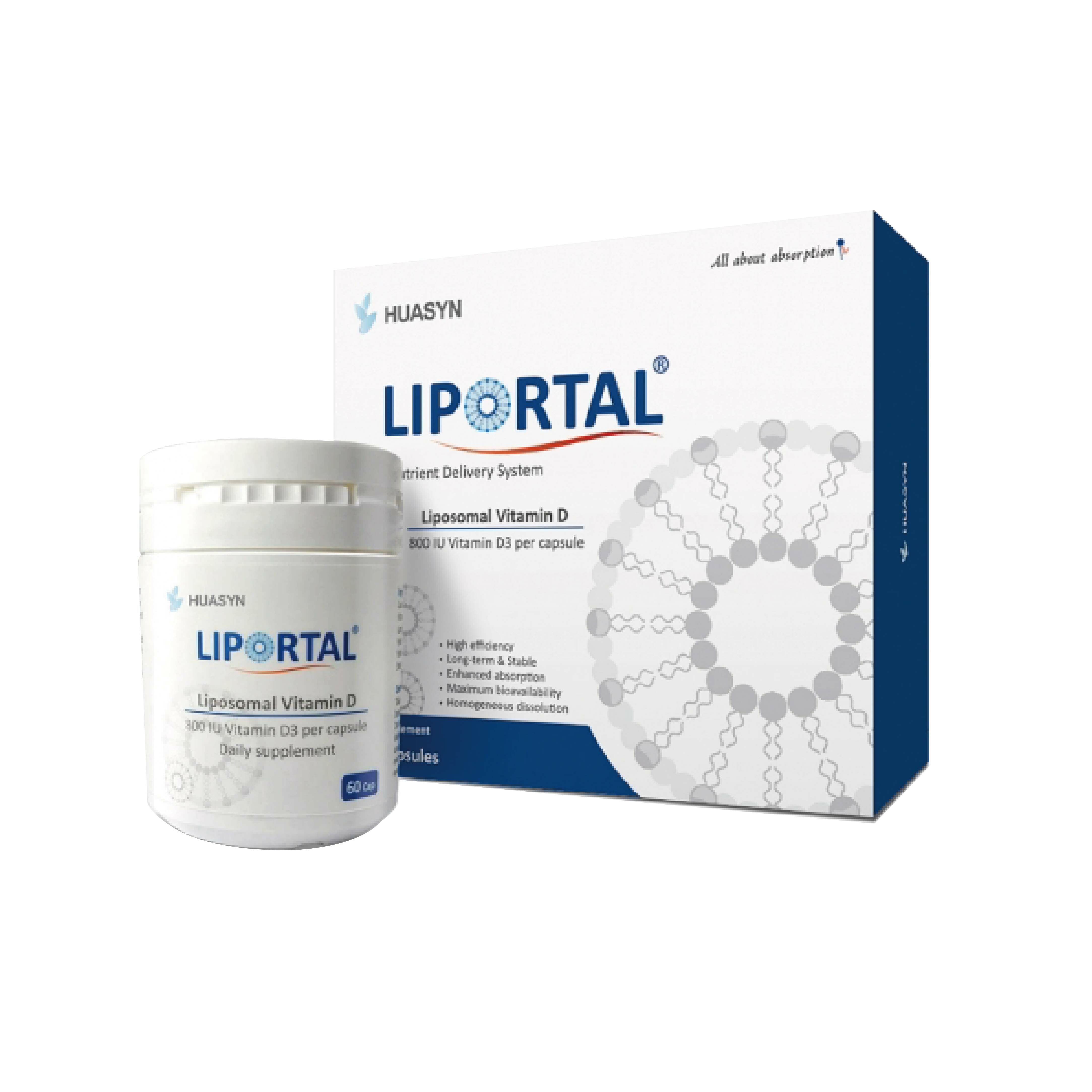 華莘HUASYN Liportal-D 微脂體D膠囊 (60顆)