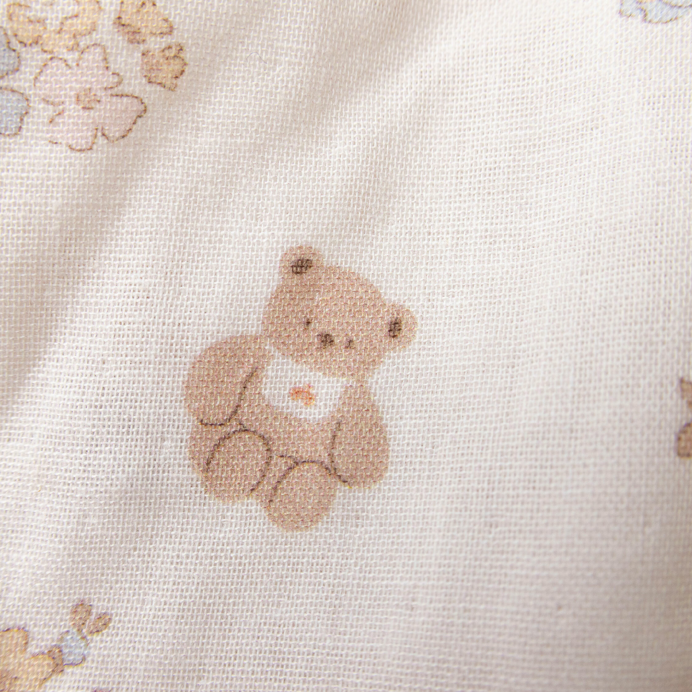 【JB0359】MIT小熊與小花純棉紗布肚衣