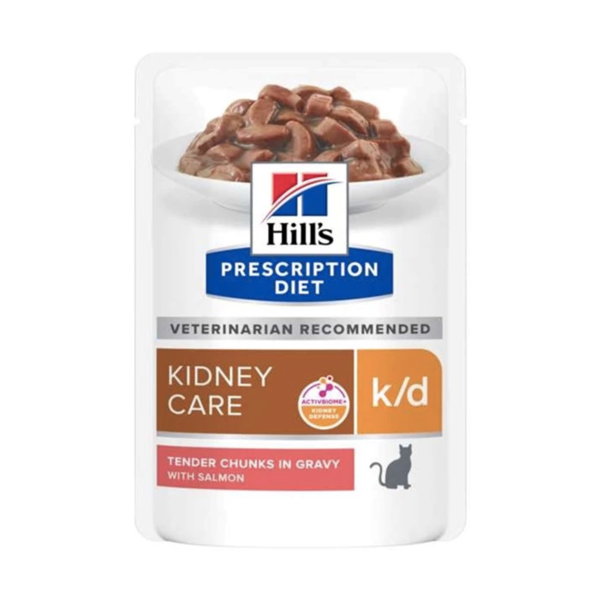 Hill's -處方食品貓用K/D 腎臟護理濕糧 (三文魚味) 85克 (12包) 605931