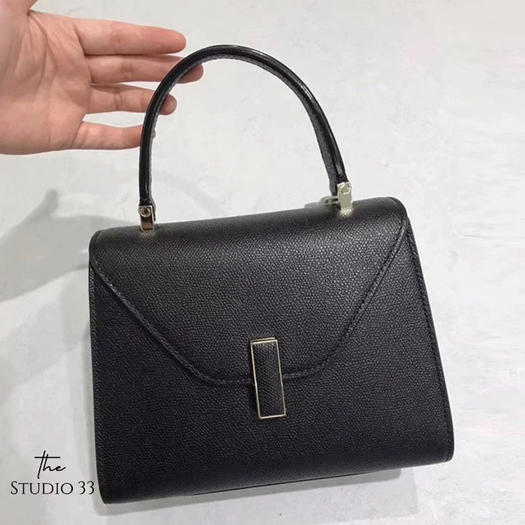 法式真皮鎖釦包(小款22cm)