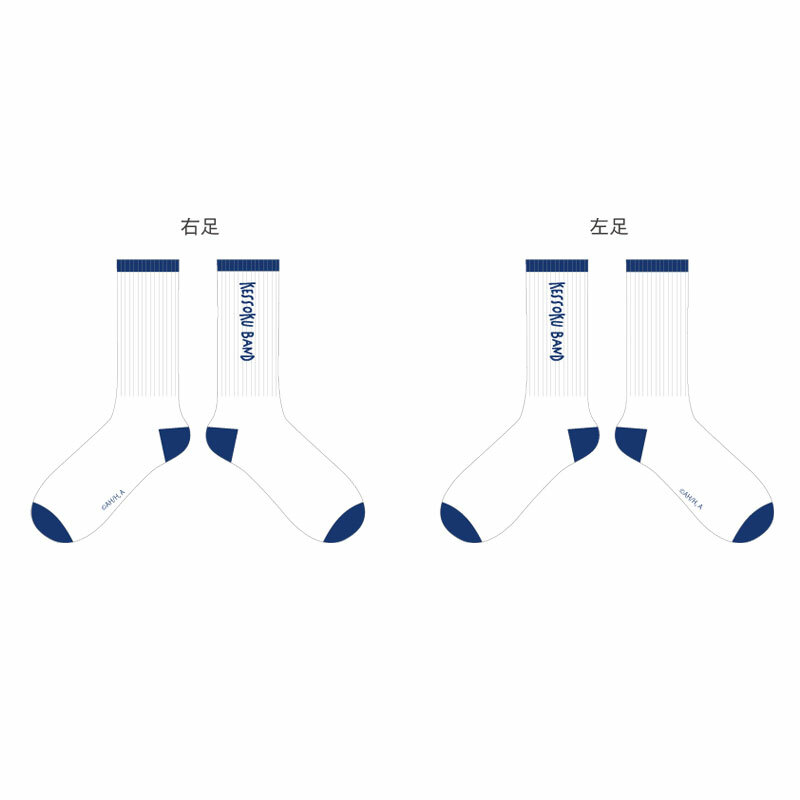 孤獨搖滾!日版襪子-藍白 團結Band(拼音)