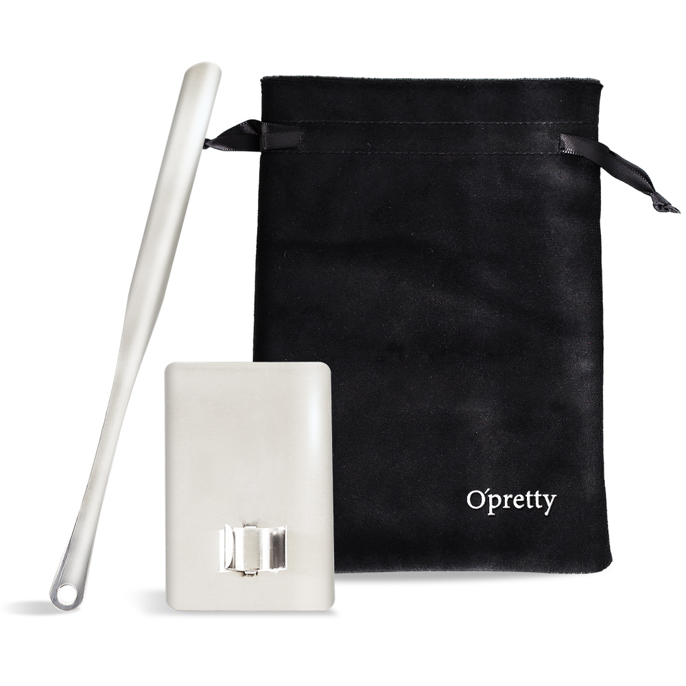 O'Pretty 歐沛媞 專業粉底刮棒+指環調色盤附絨布收納袋