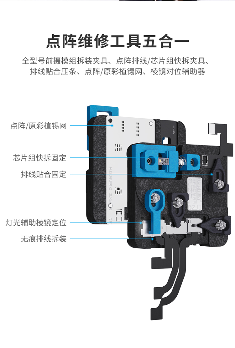 潛力創新 臉部點陣夾具 臉部辨識修復儀 智慧帶燈 點陣全功能通用夾具
