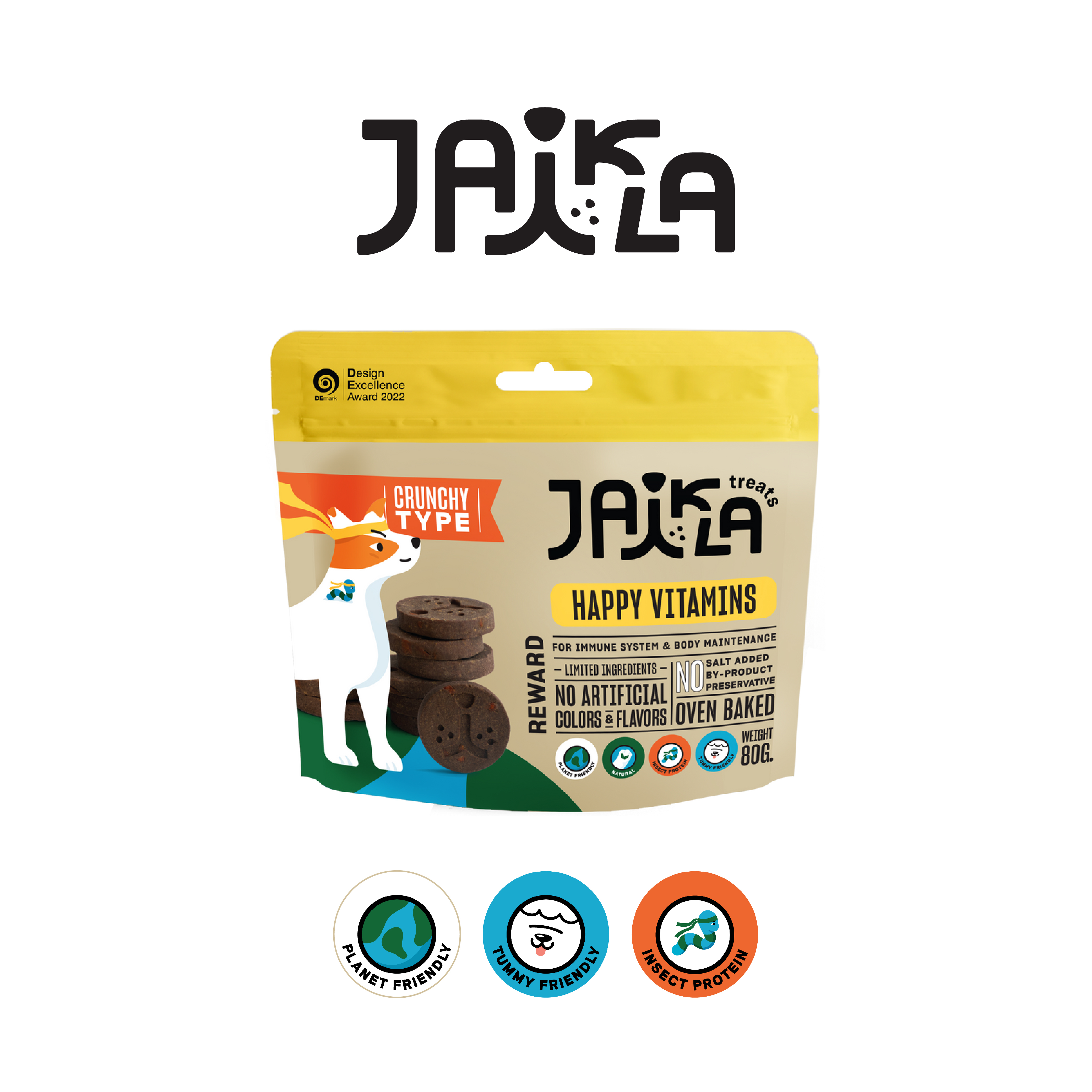 JAIKLA-昆蟲蛋白天然狗零食 (南瓜胡蘿蔔風味)