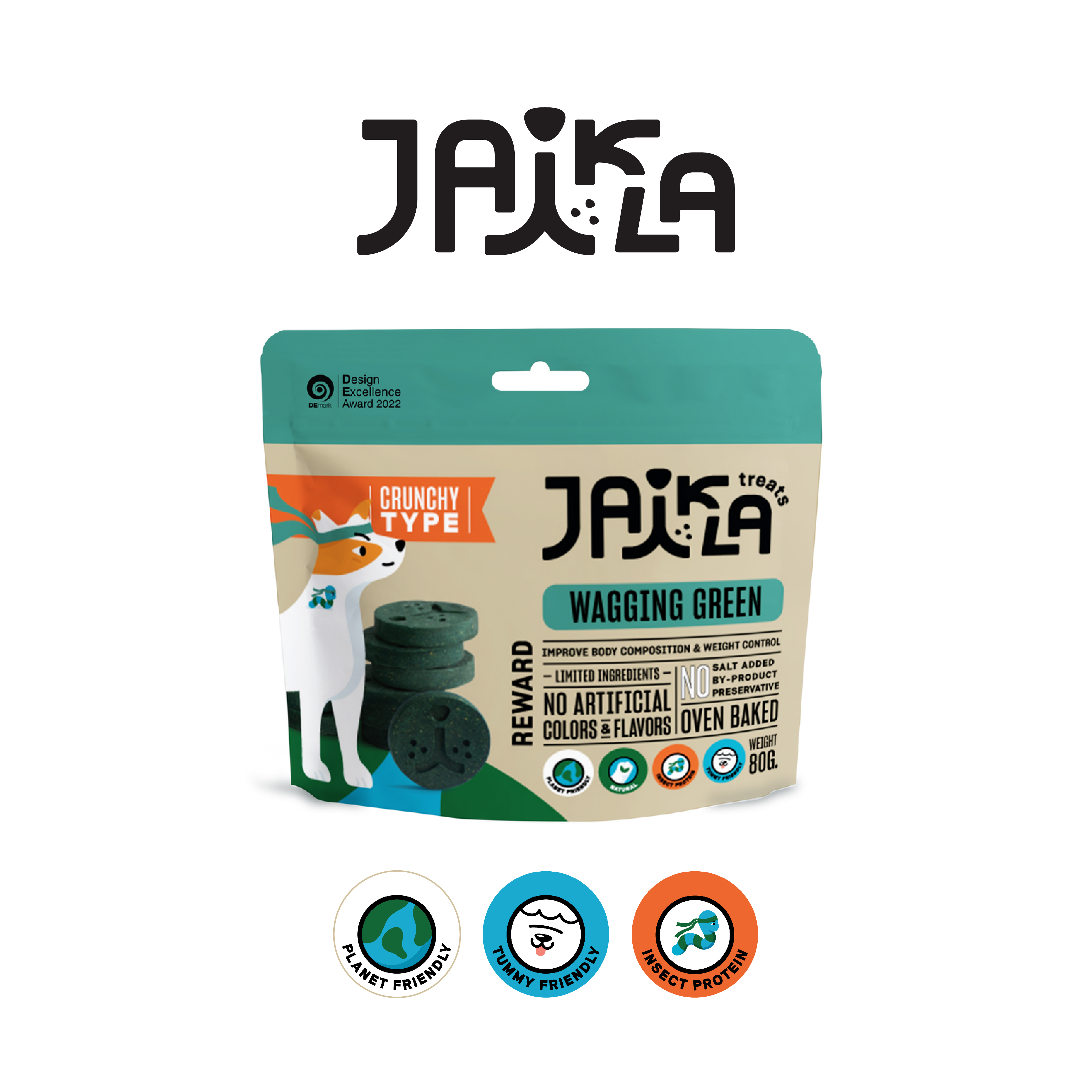 JAIKLA-昆蟲蛋白天然狗零食 (螺旋藻風味)