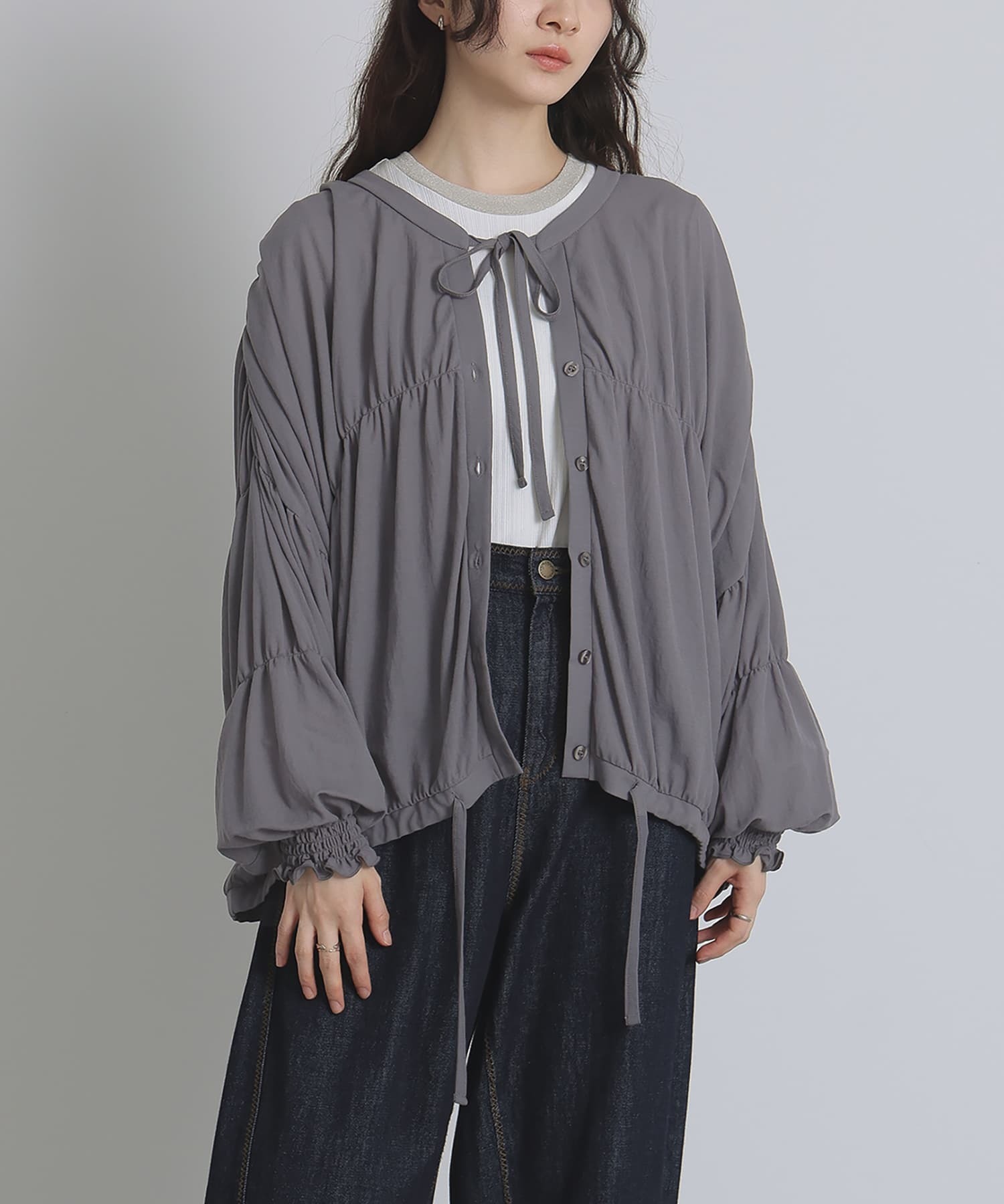 預購 - JP 褶褶泡泡外套