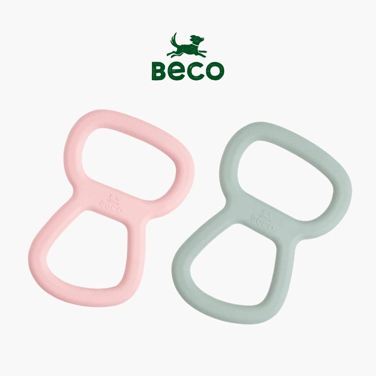 Beco - 天然橡膠​​製​​犬用玩具 - 拔河環(兩色)