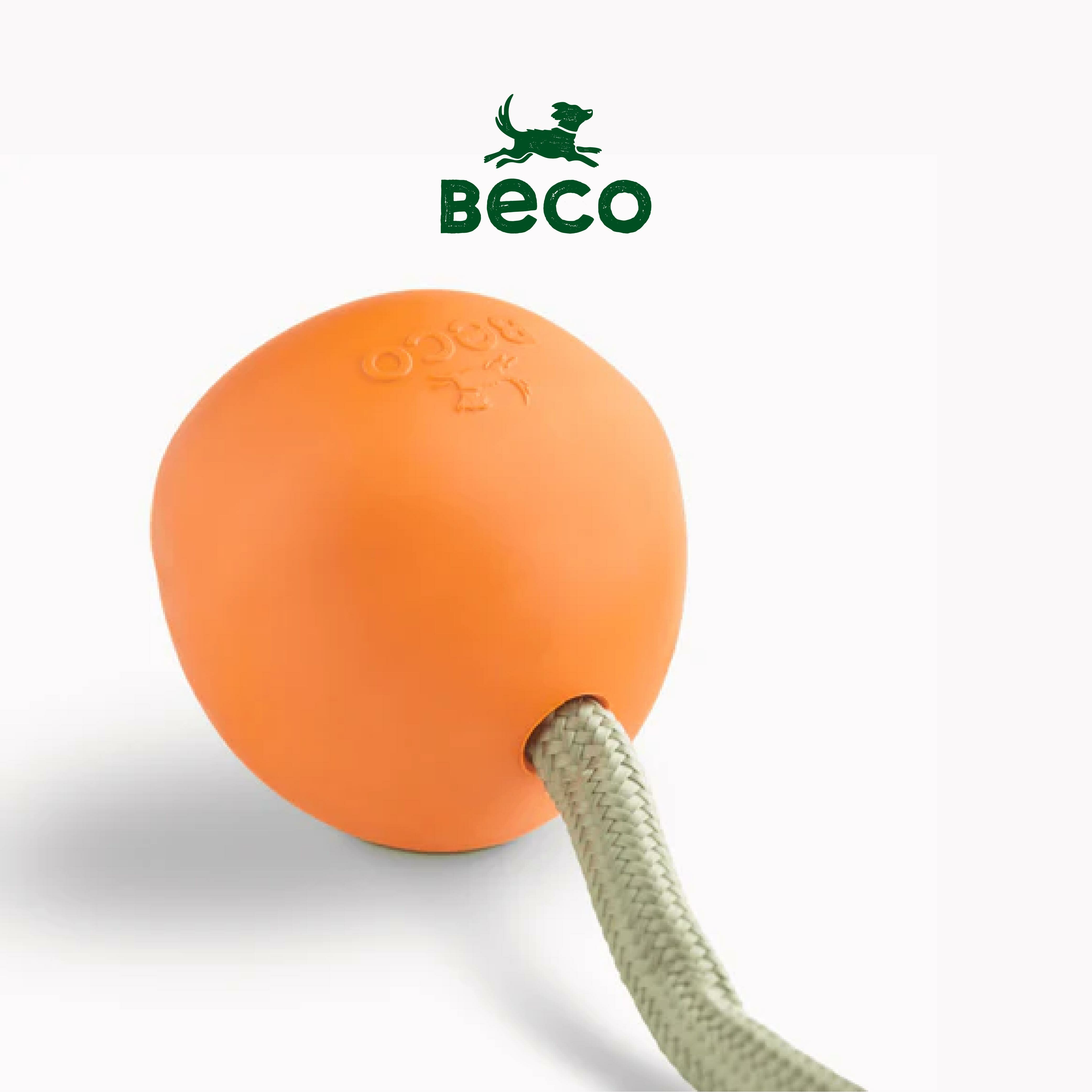 Beco -天然橡膠​​製​​犬用玩具 - 投擲球(兩色）