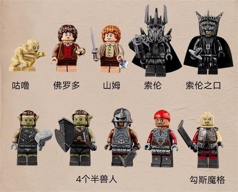 Barad-dûr Lord of the Rings Building Set NO BOX NA68068