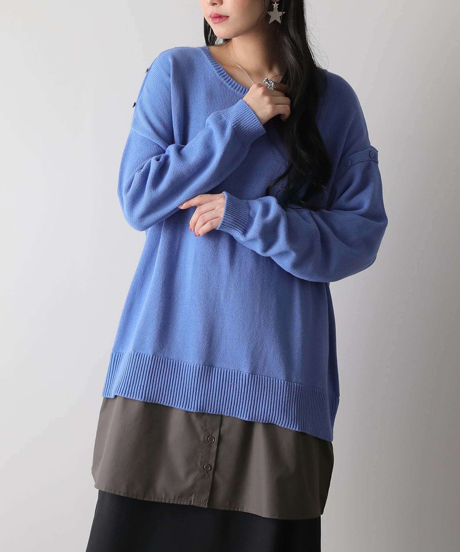 預購 - JP 拼布針織Top