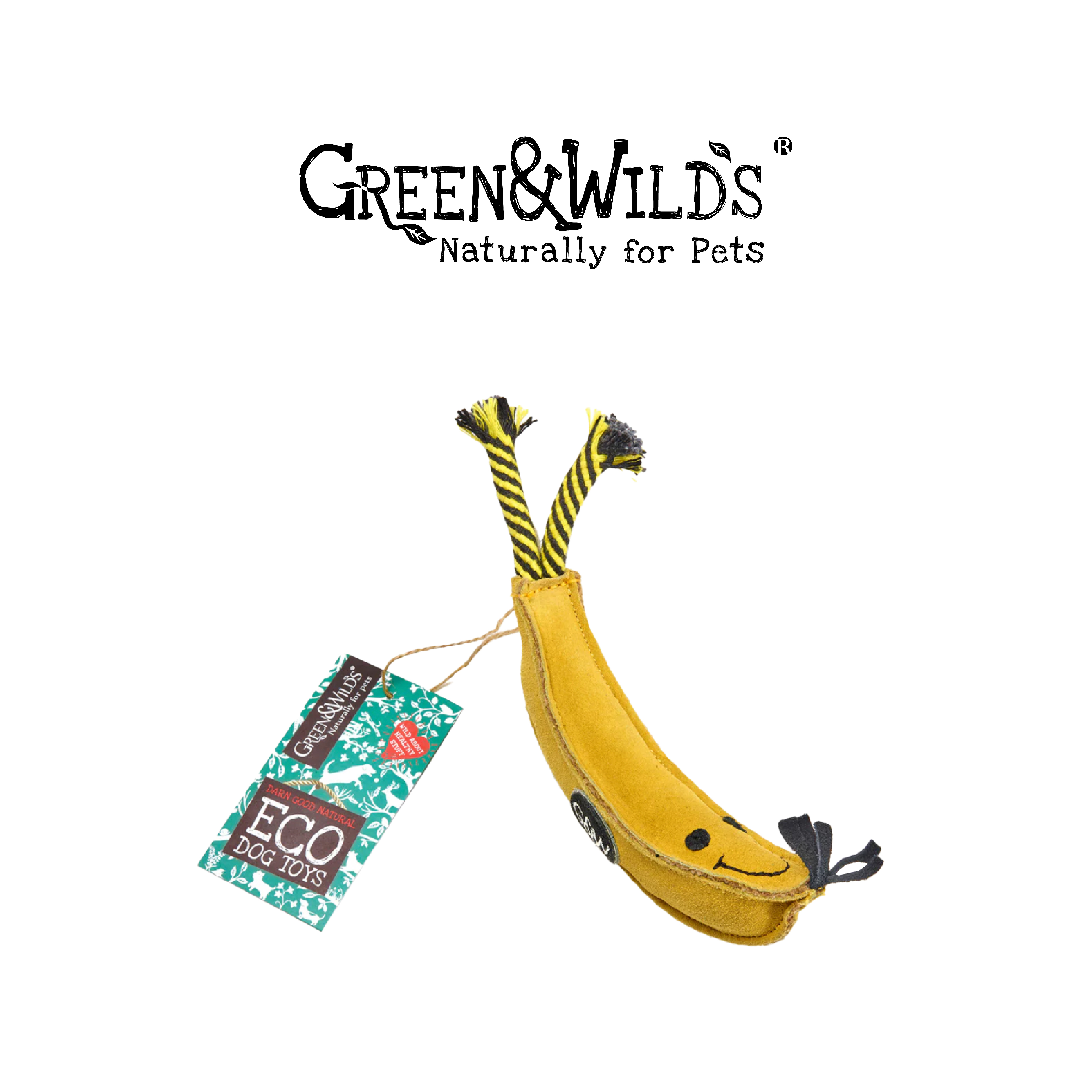 GREEN & WILDS- 天然黃麻製犬用啃咬玩具 - 香蕉