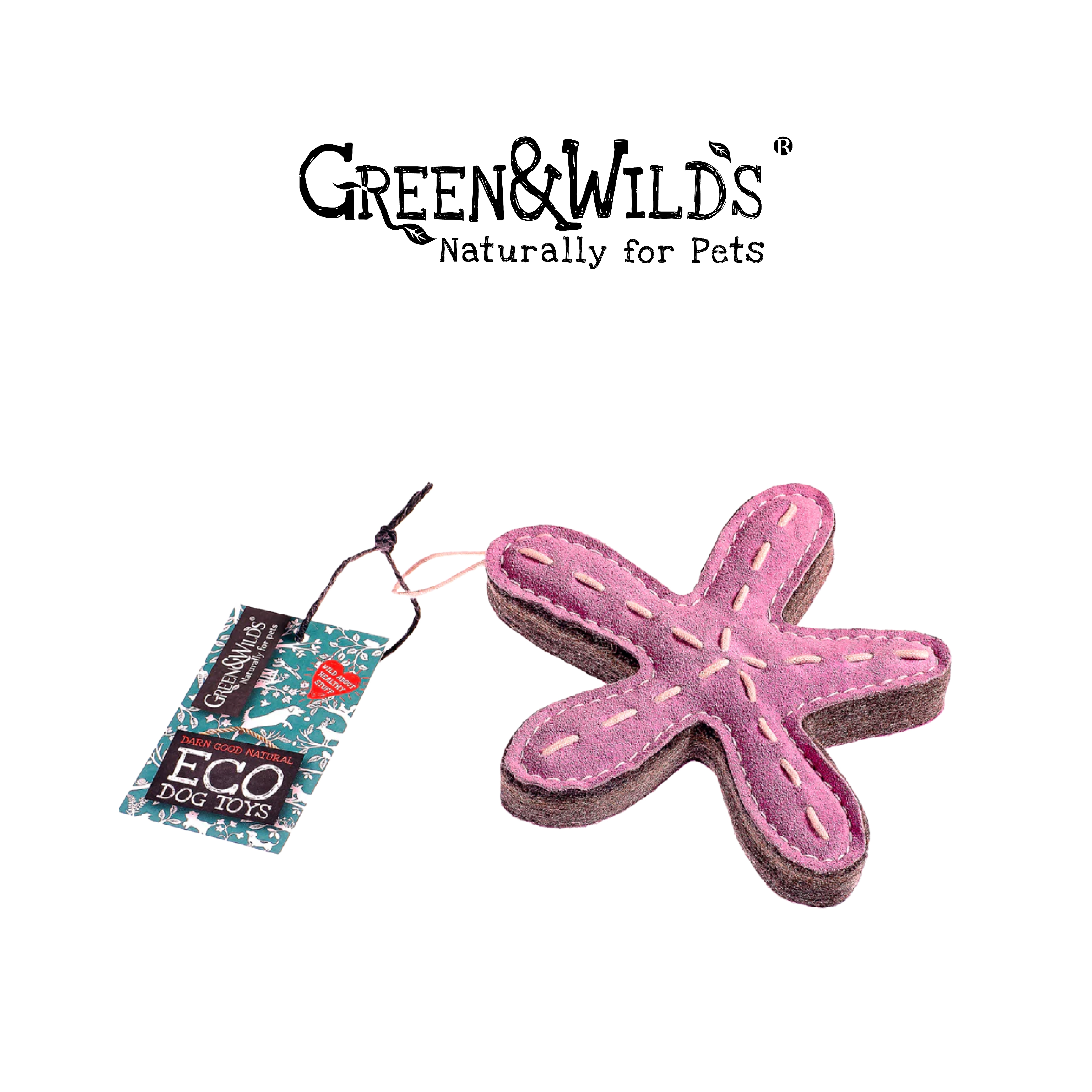 GREEN & WILDS- 天然黃麻製犬用啃咬玩具 - 海星