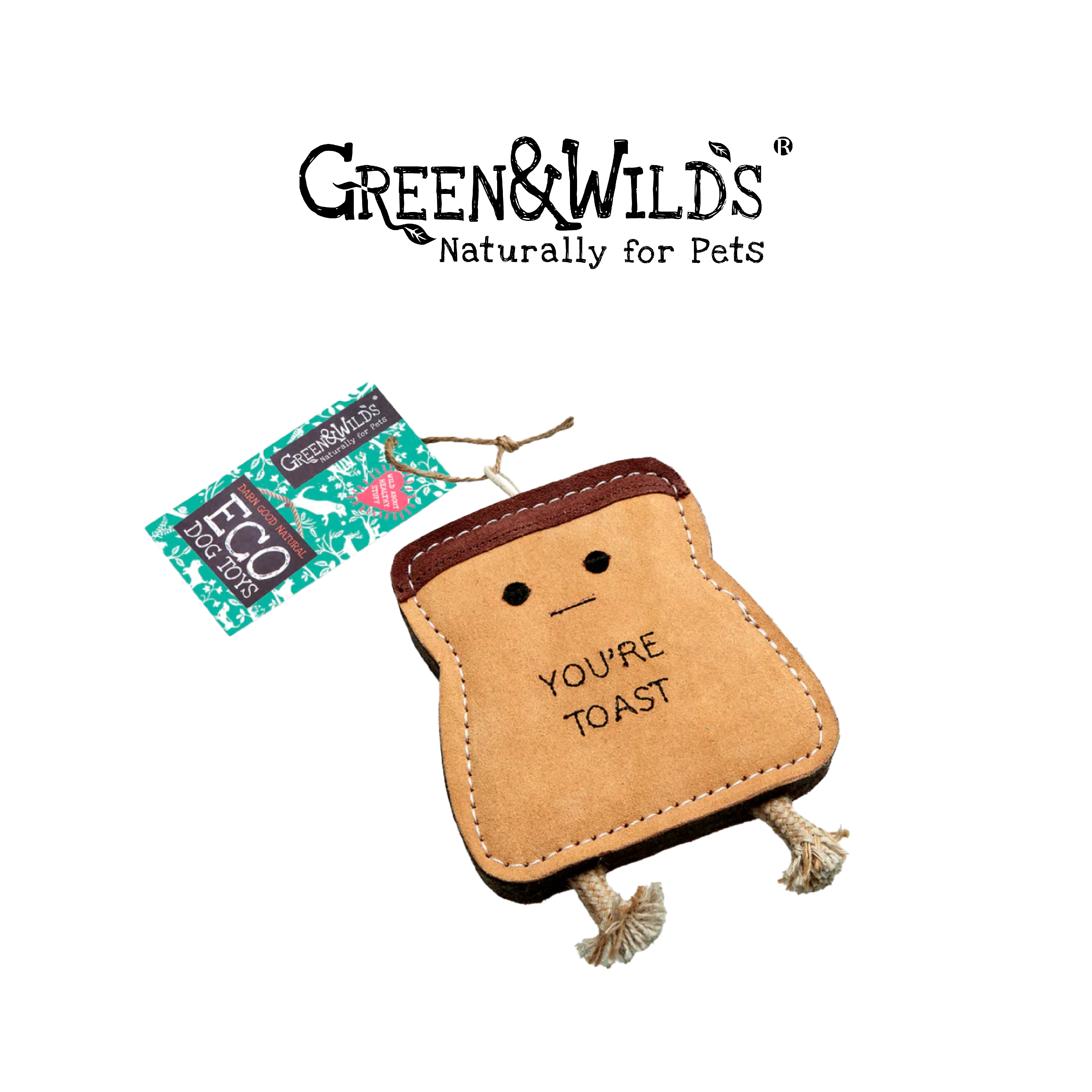 GREEN & WILDS- 天然黃麻製犬用啃咬玩具 - 正經吐司