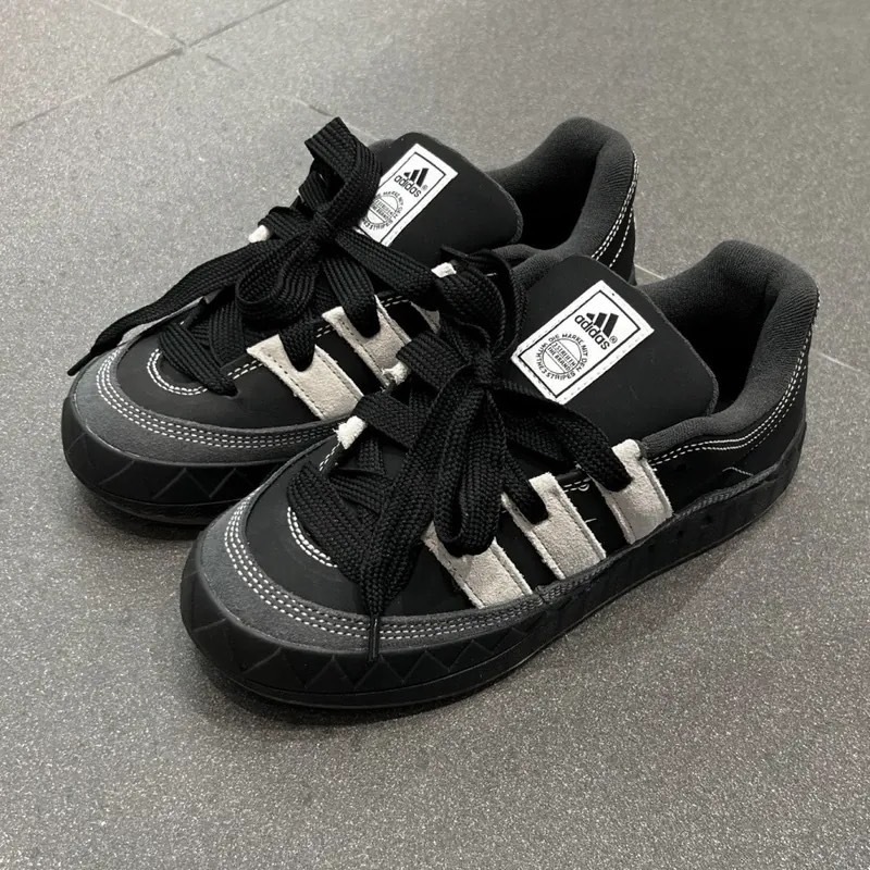 ADIDAS ADIMATIC 鯊魚麵包鞋OREO 黑米米灰 ID3938