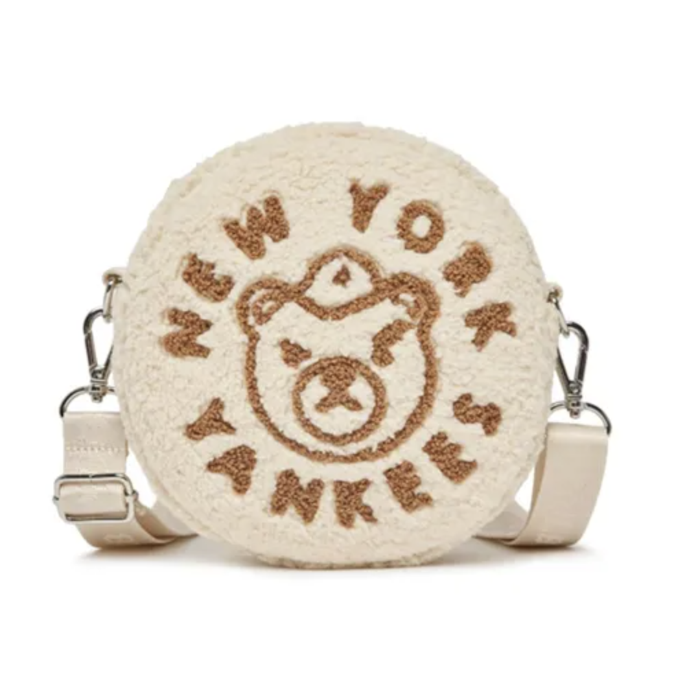 🇰🇷 MLB 搖粒絨圓形熊仔圖案袋 原價$399（清貨價貨品，不設退換） (K8 MLB17)