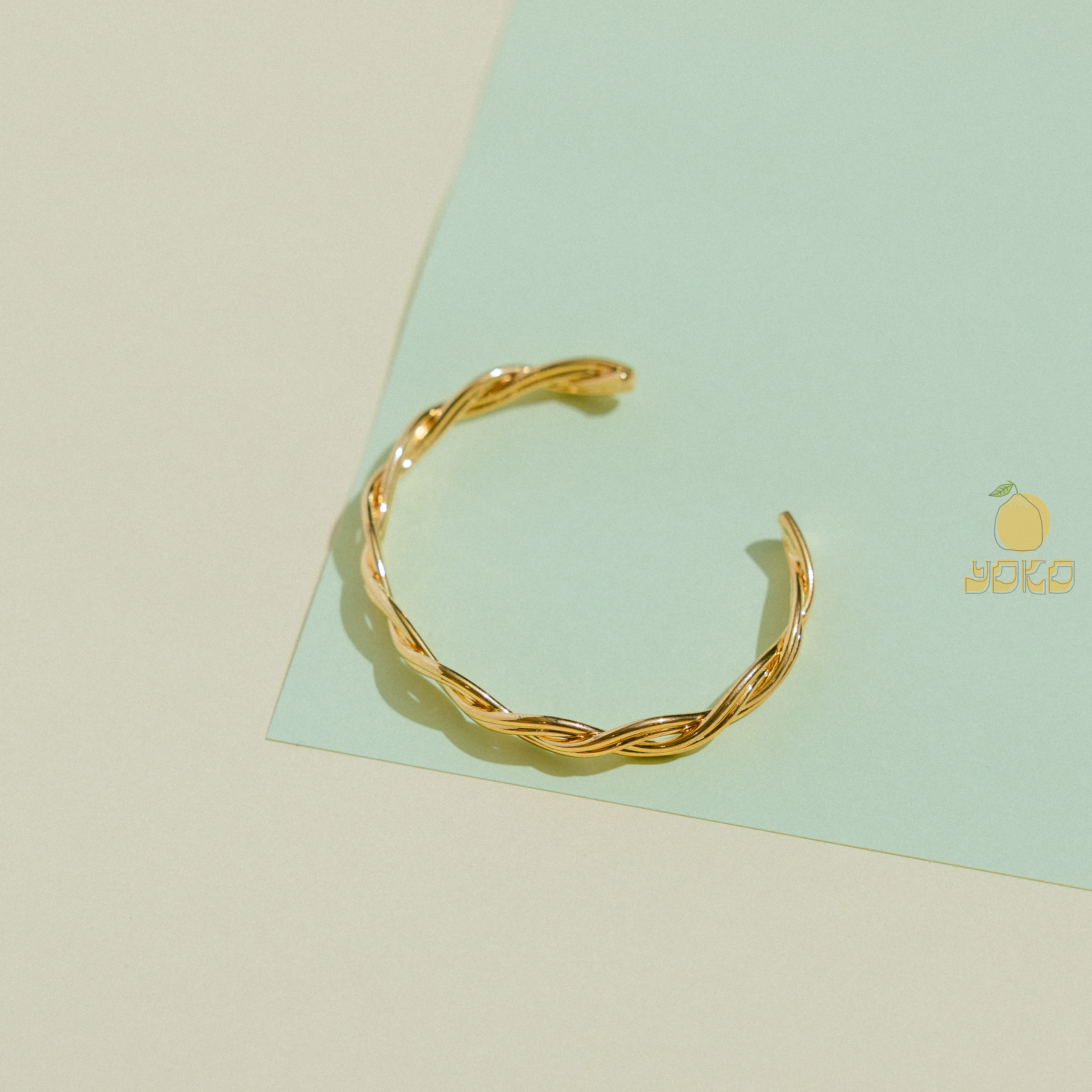 YOKO - 金麻花手鐲