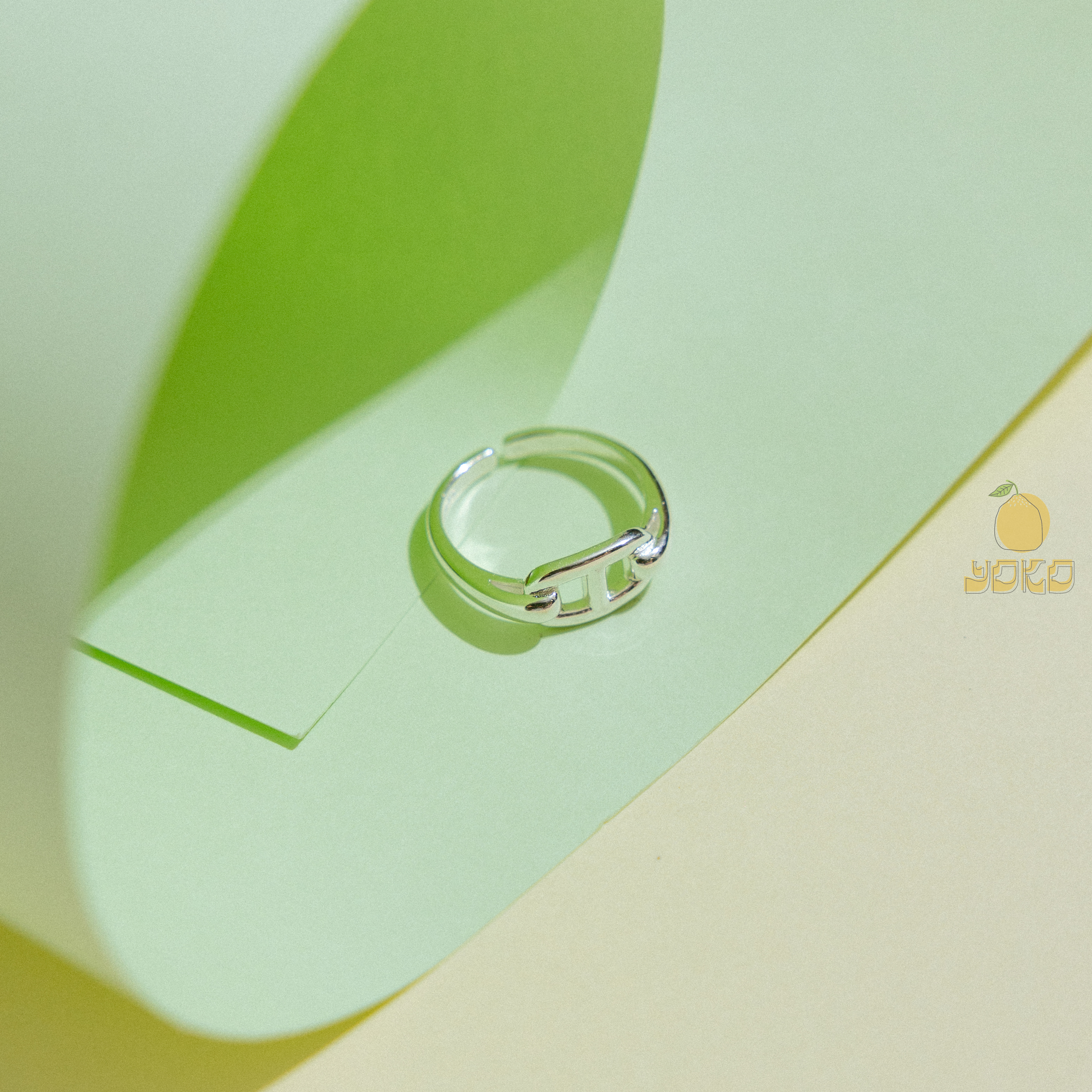 YOKO - 925銀豬鼻子戒