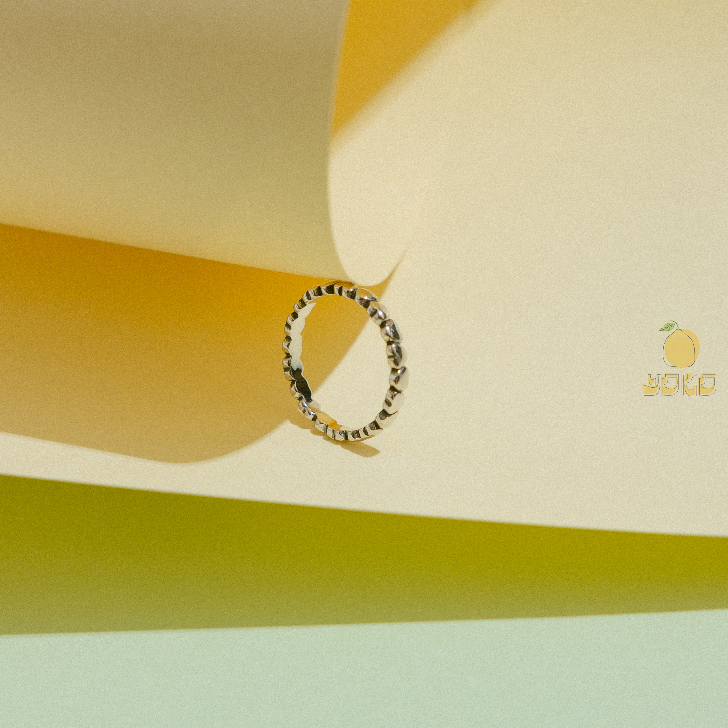 YOKO - 925銀愛心狀戒