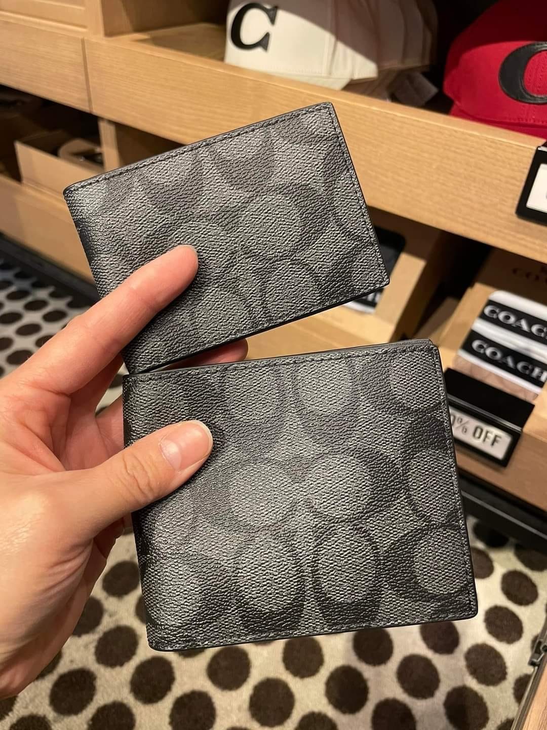 Coach男士銀包1+1套裝