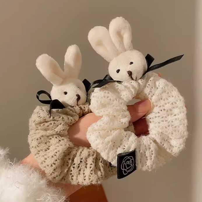[2 FOR RM10] Cute Vintage Rabbit Knit Scrunchie