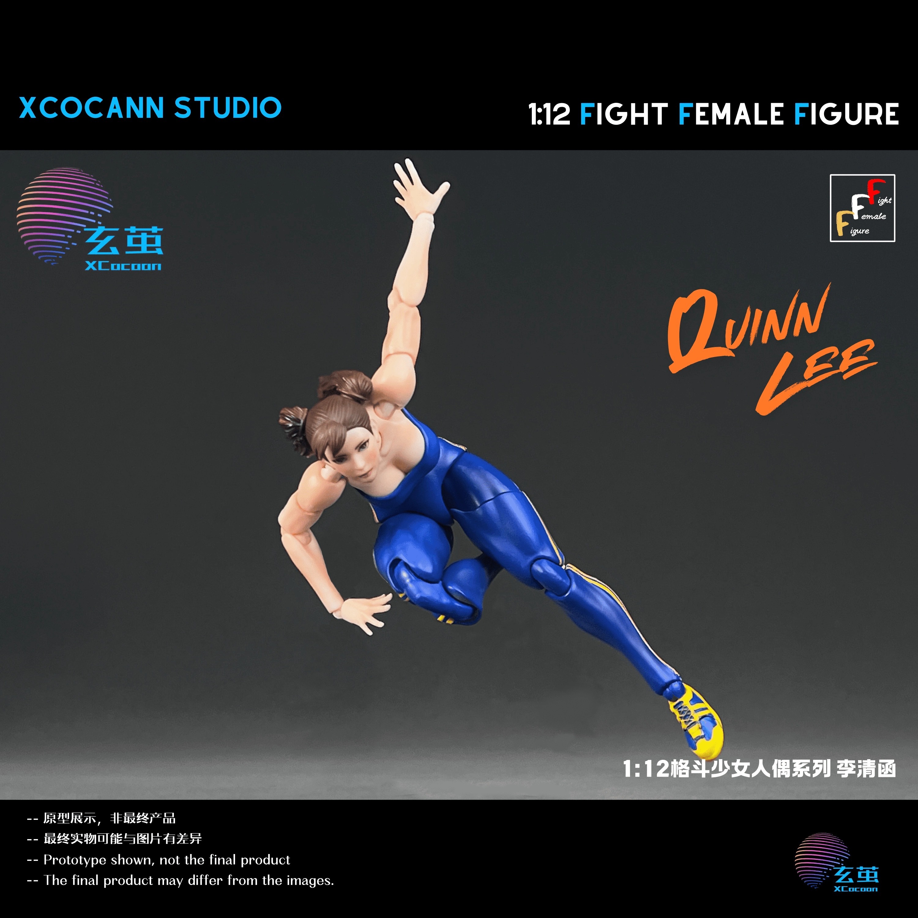 Xcocann Studio 1/12 Quinn Lee Action Figure