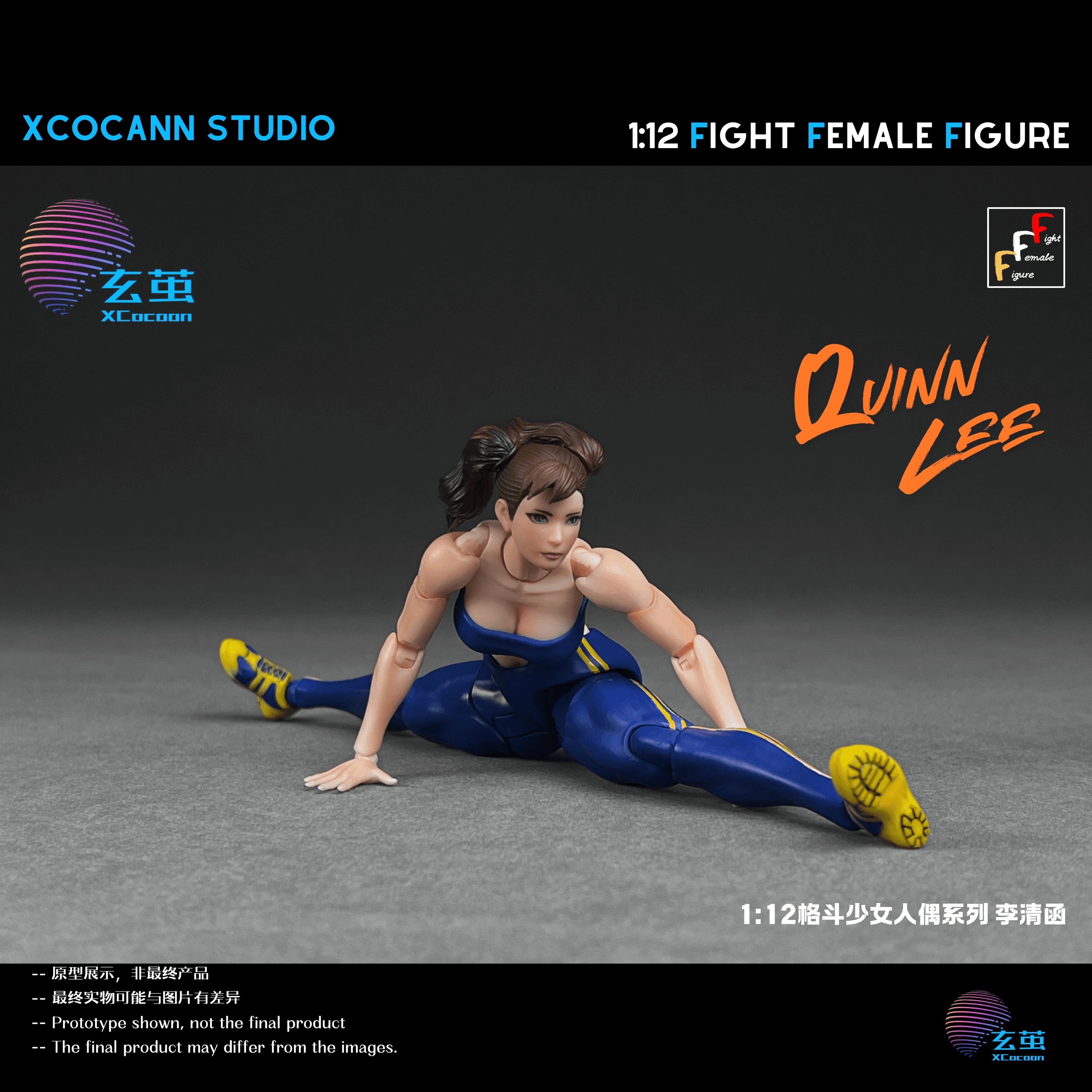 Xcocann Studio 1/12 Quinn Lee Action Figure