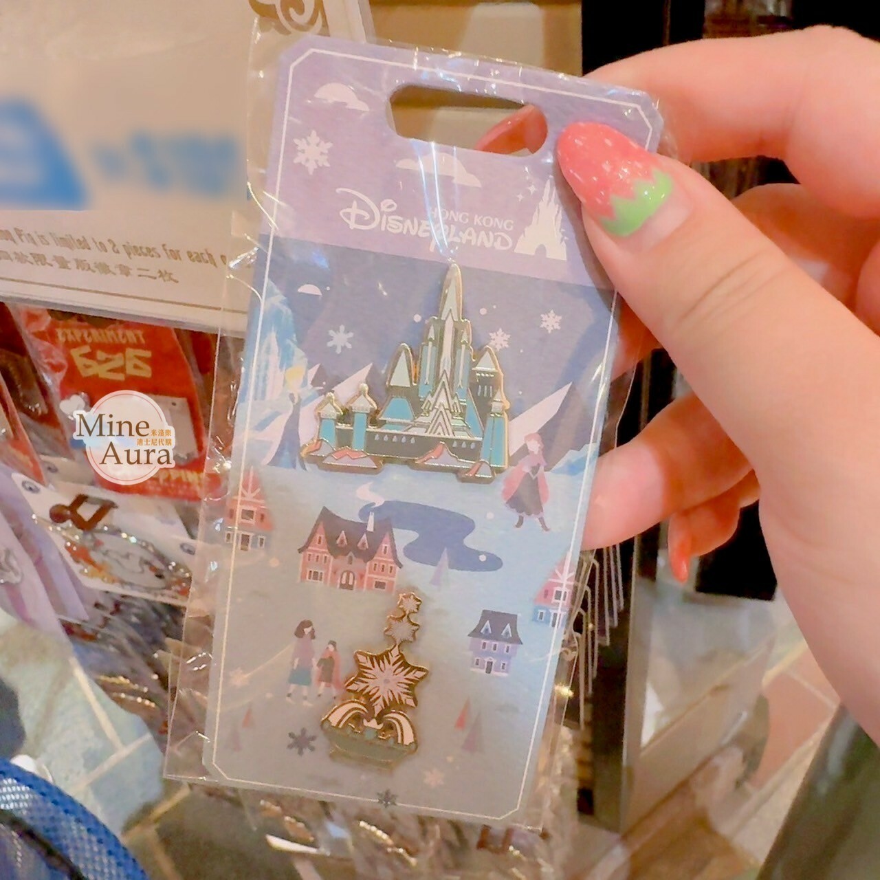 艾倫戴爾王國 城堡 噴水池 造型 徽章 PIN 冰雪奇緣 Frozen -香港迪士尼樂園