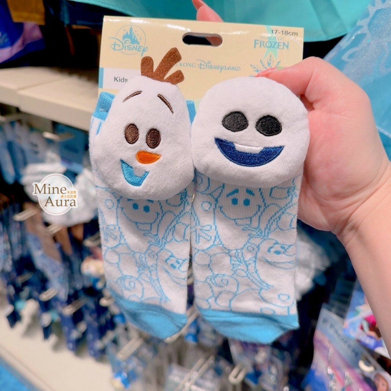 World of Frozen 限定 雪寶 Olaf 迷你小雪寶 大頭造型 襪子 冰雪奇緣 Frozen -香港迪士尼樂園