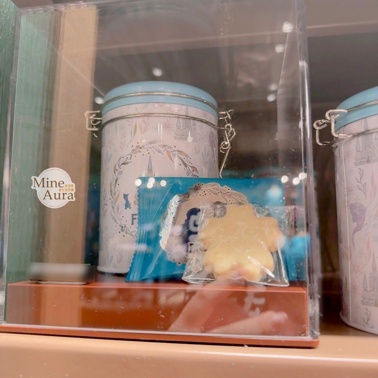 World of Frozen 限定 雪花造型 桂花風味 曲奇餅乾 圓桶 鐵盒 冰雪奇緣 Frozen -香港迪士尼樂園