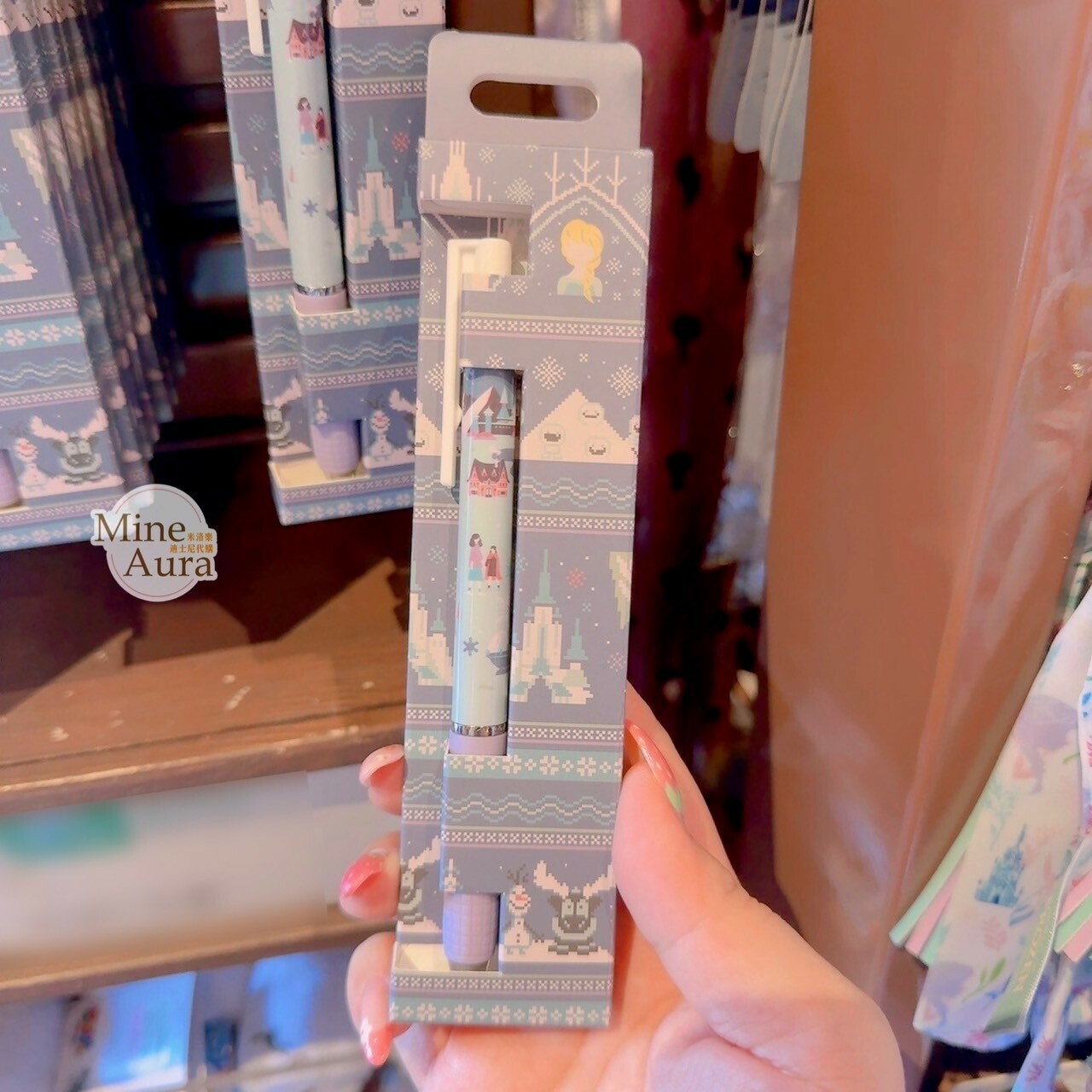 World of Frozen 限定 艾倫戴爾王國 圖案 盒裝 圓珠筆 冰雪奇緣 Frozen -香港迪士尼樂園