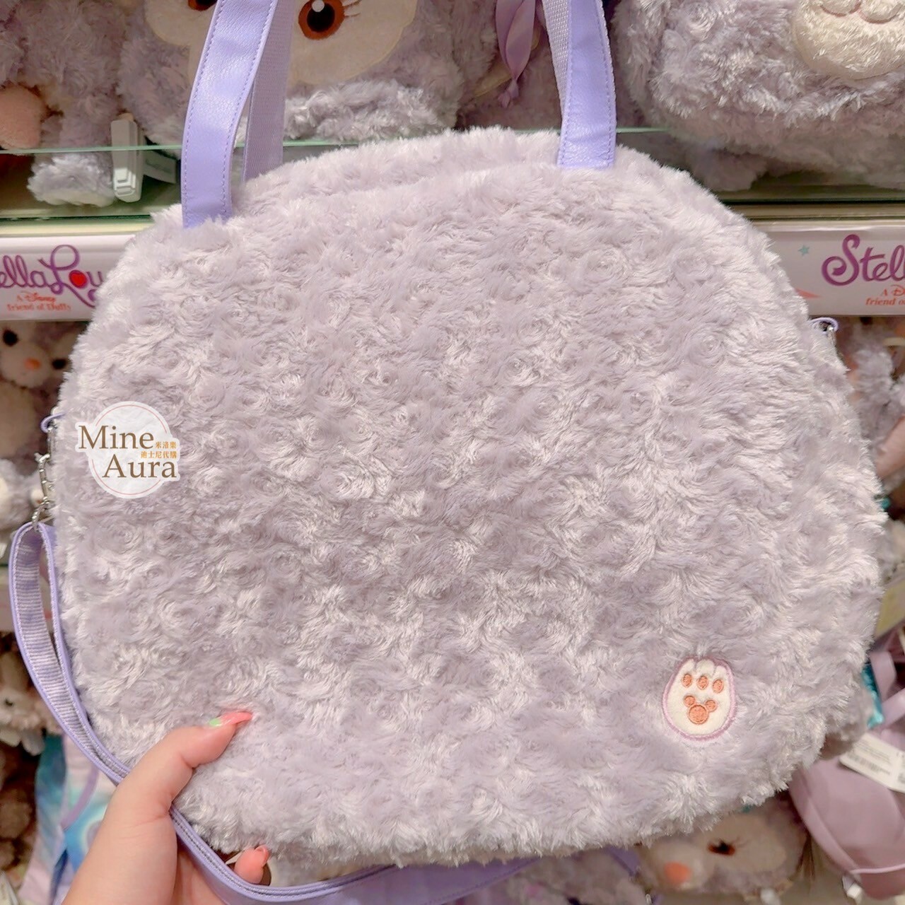 史黛拉露 星黛露 StellaLou 絨毛大頭 造型 透明 手提包 斜背包 -香港迪士尼樂園