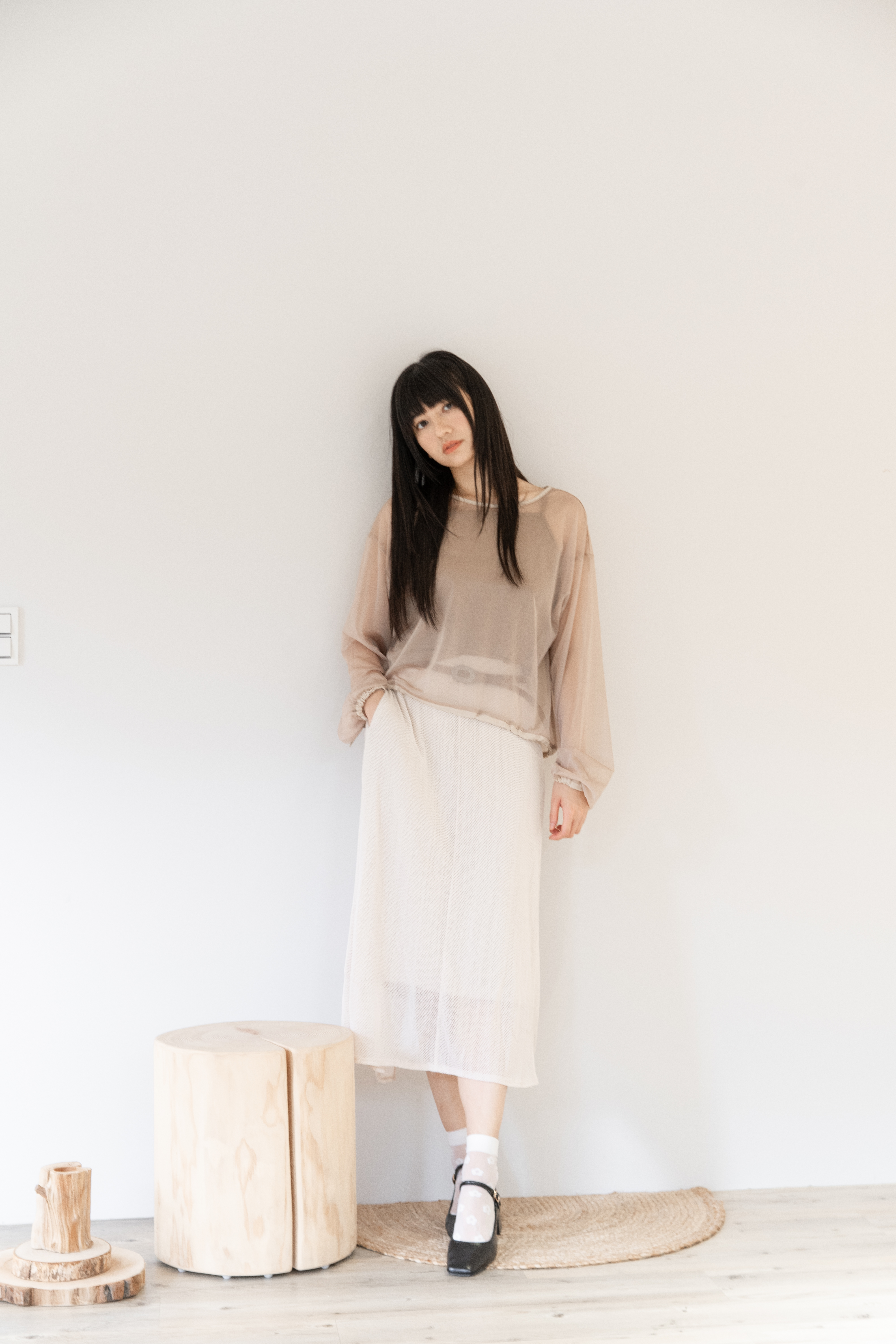 clean fit～A字網裙 - SK43154