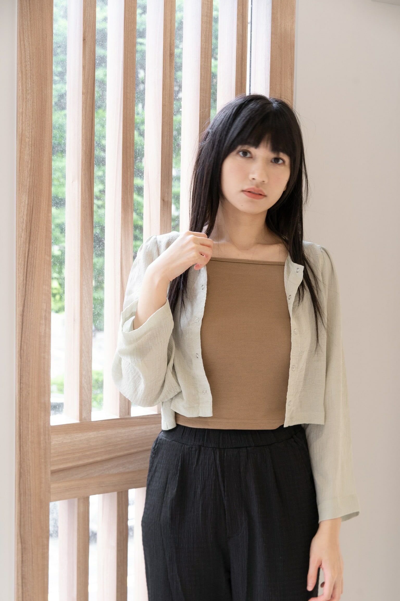 小開叉懶人褲 - TR43273