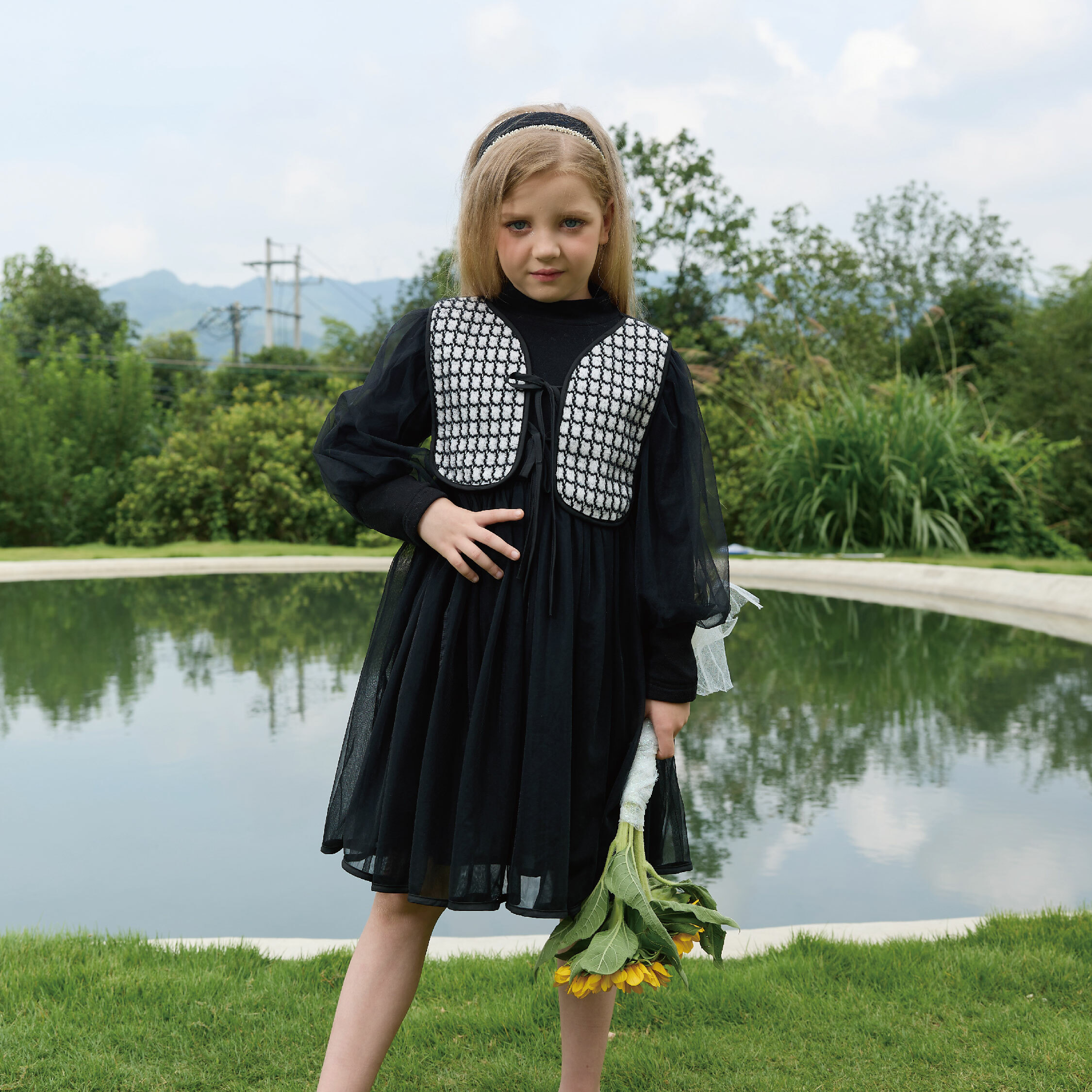 【H35604】質感小香風假兩件內刷毛洋裝