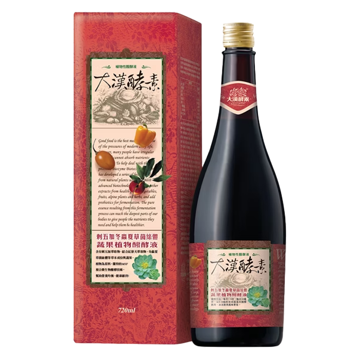【大漢酵素】刺五加冬蟲夏草菌絲體蔬果植物醱酵液 720ml