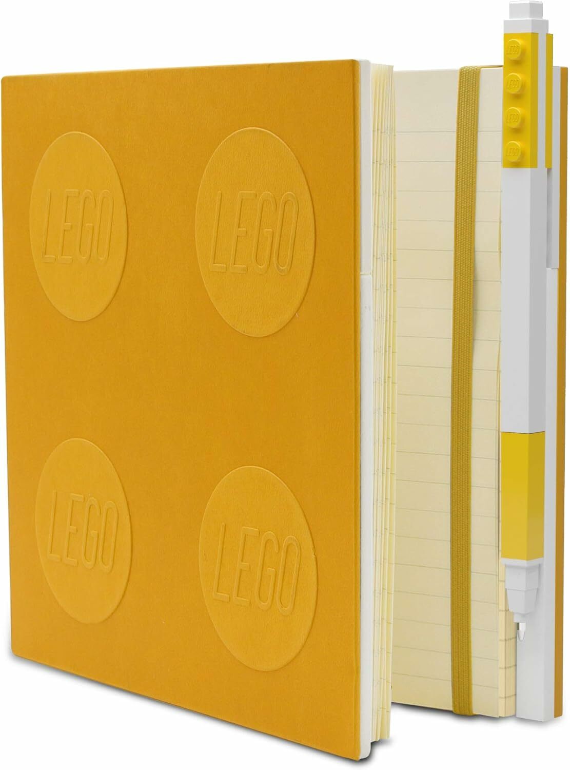 樂高積木 LEGO 好好扣筆記本(附原子筆)-黃色
