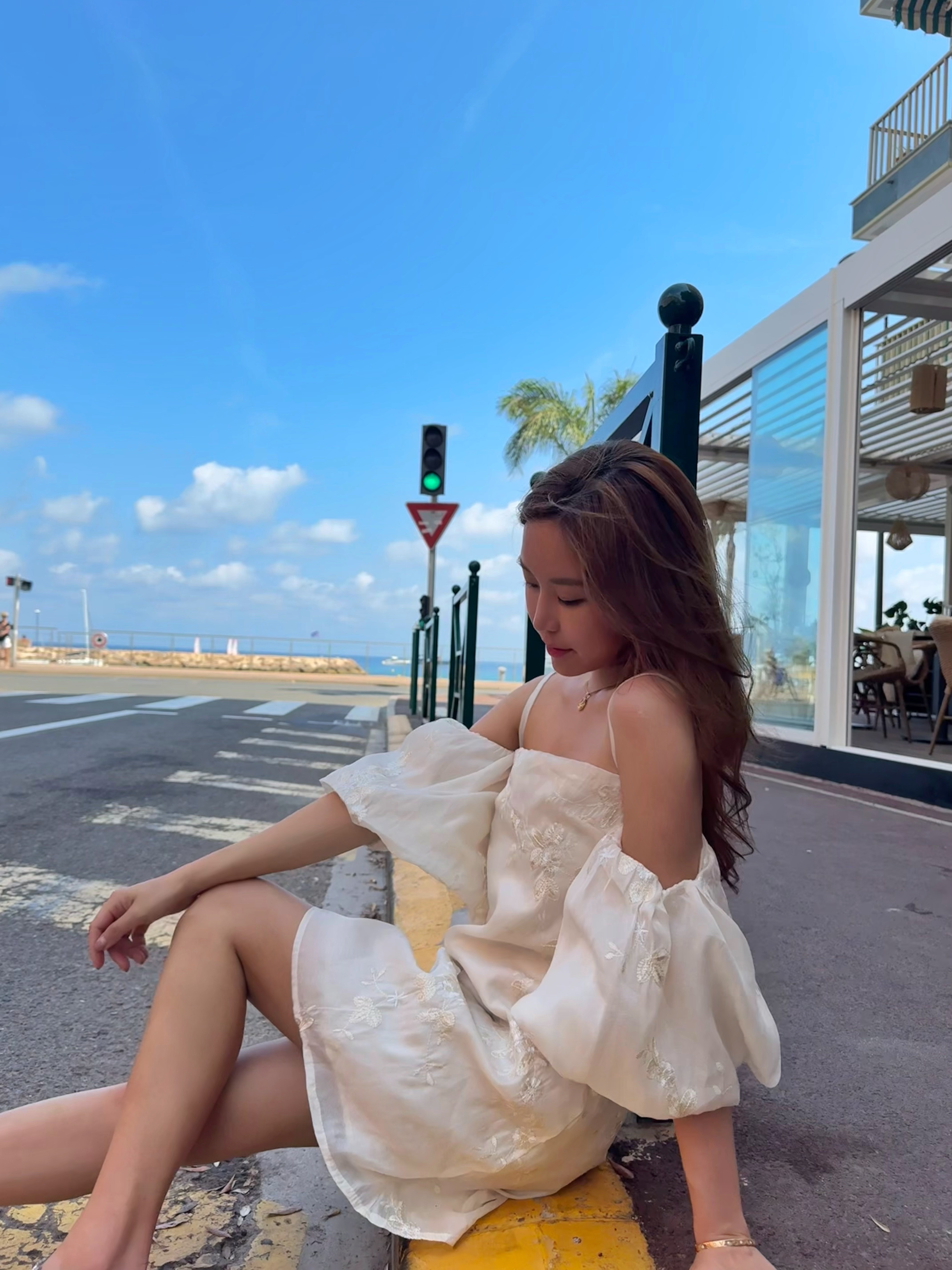 Bloom 綻放 泡泡袖刺繡洋裝