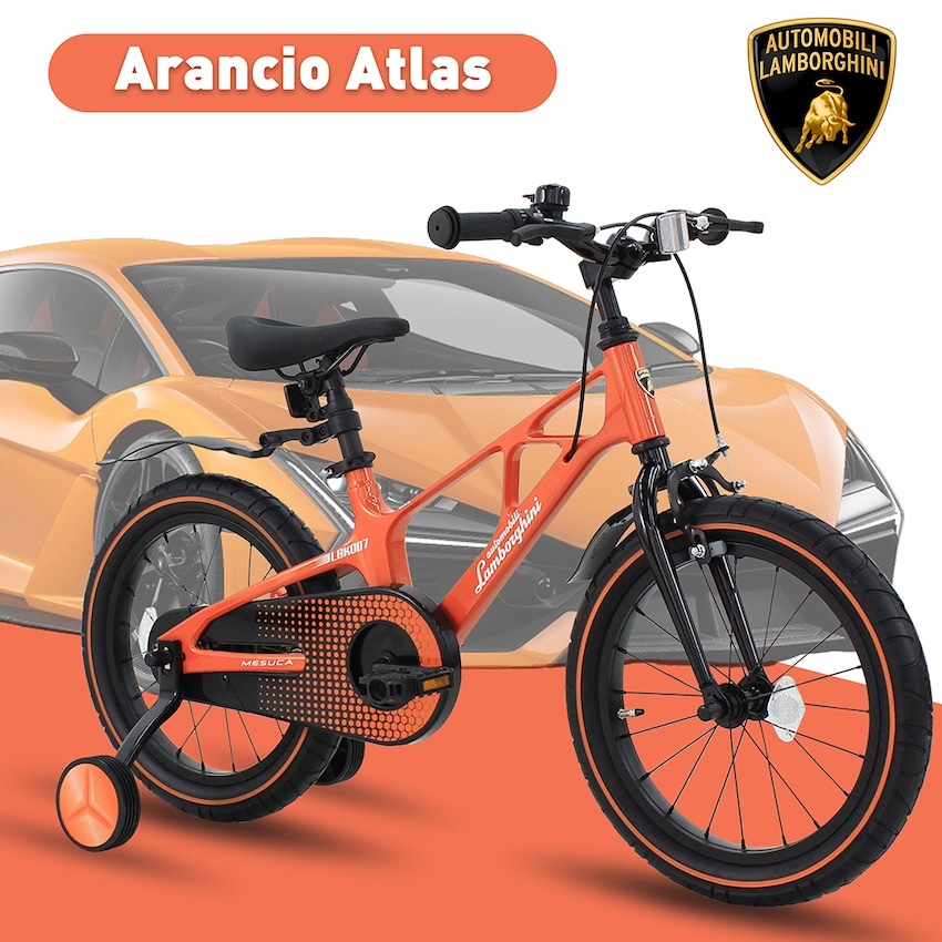 日本 Lamborghini 14" / 16" / 18" 兒童單車 (Arancio Atlas)