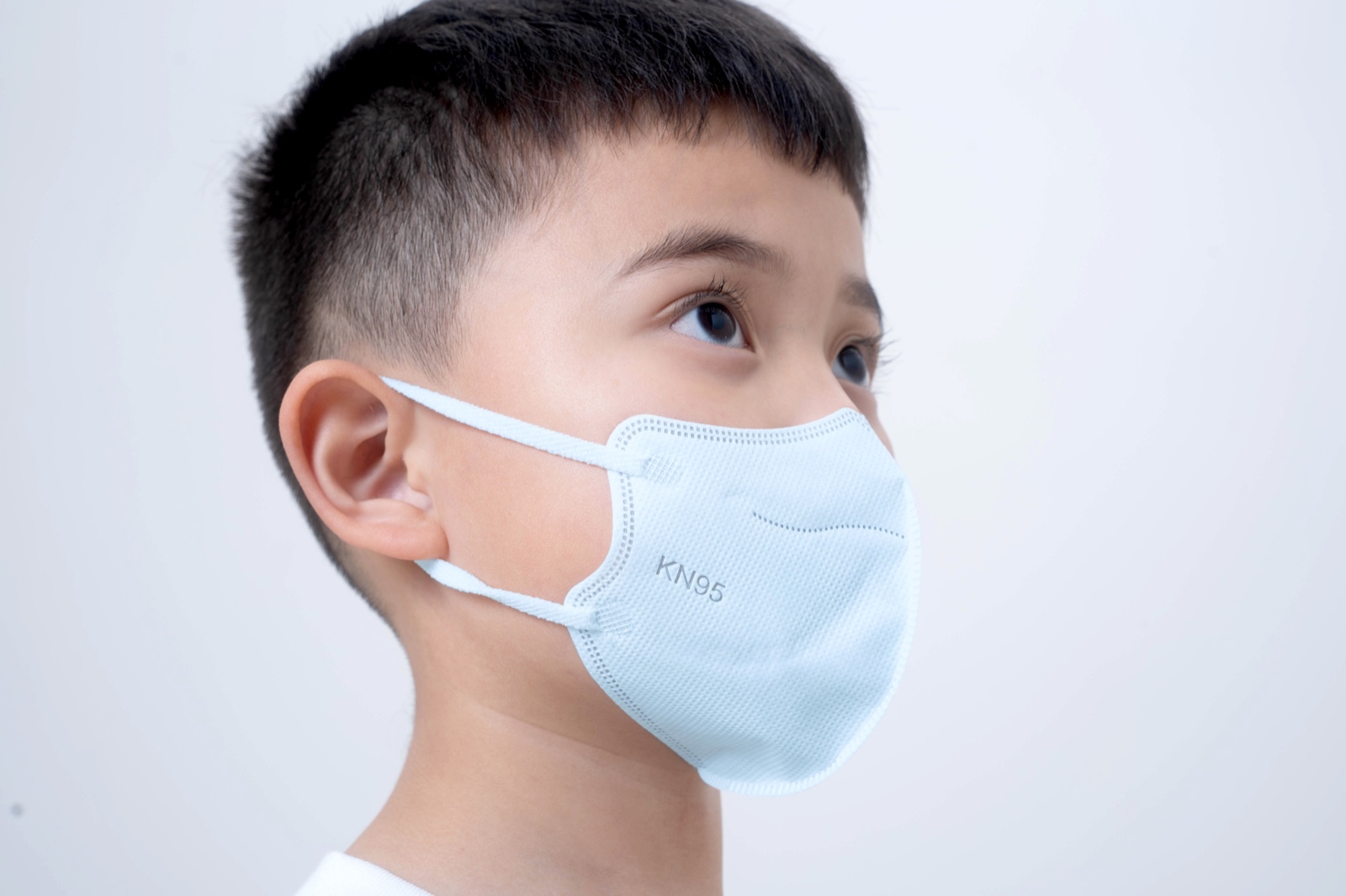 KN95 淺藍色幼童高透氣摺疊型口罩  (20片獨立包裝)