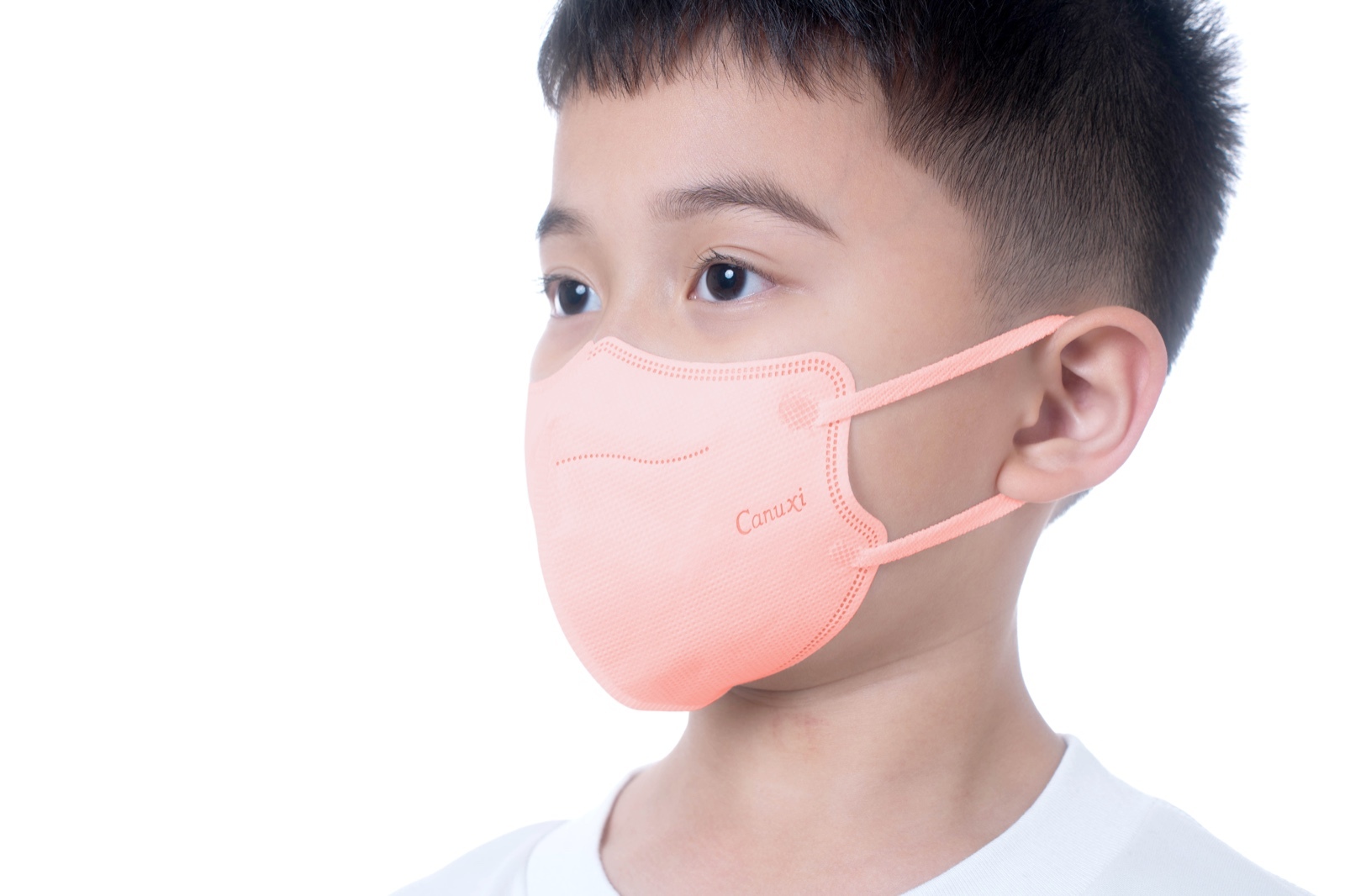 KN95 淺粉紅幼童高透氣摺疊型口罩  (20片獨立包裝)