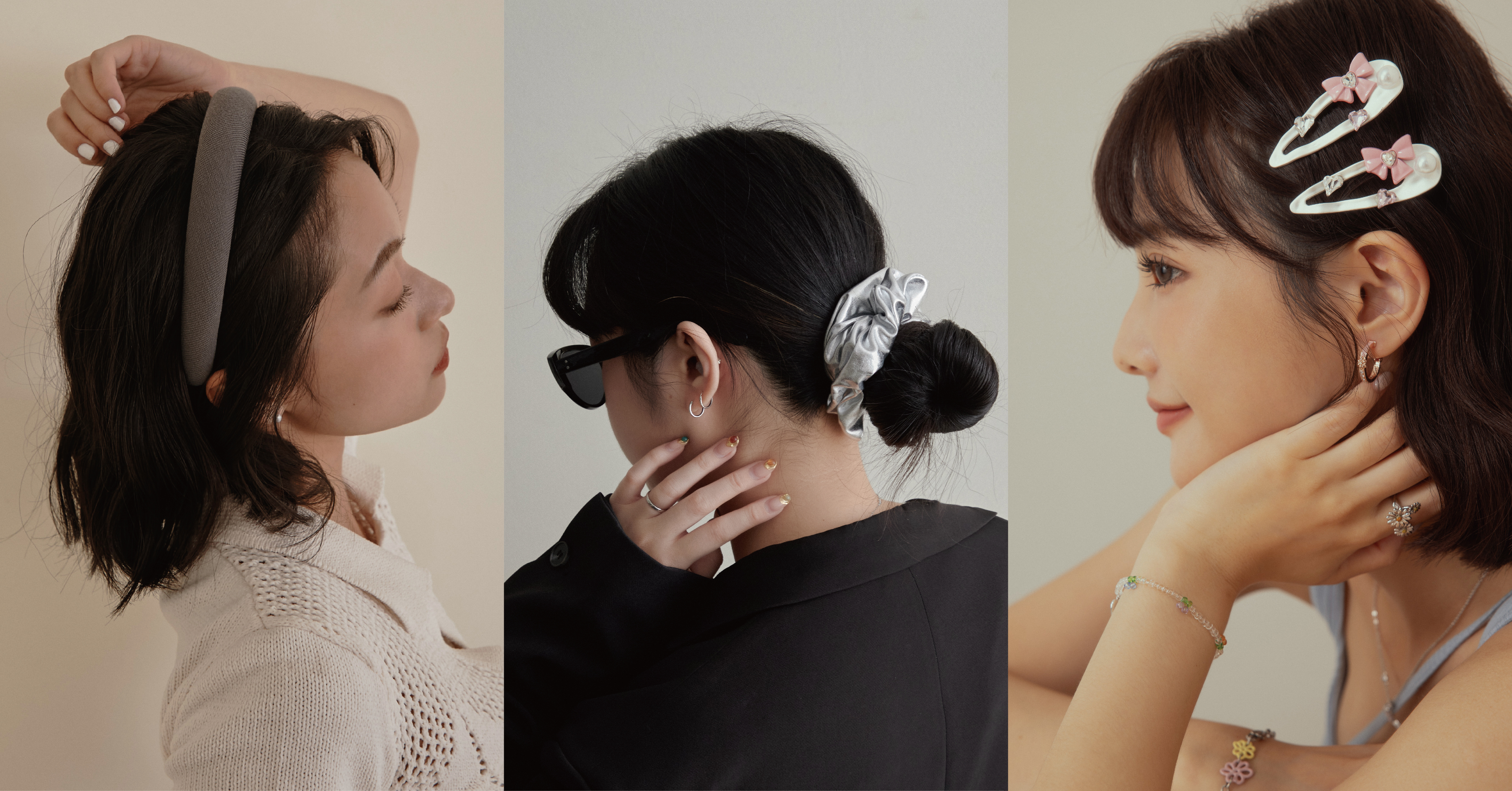 拋開留長髮尷尬期的困擾 短髮也能駕馭的髮飾！