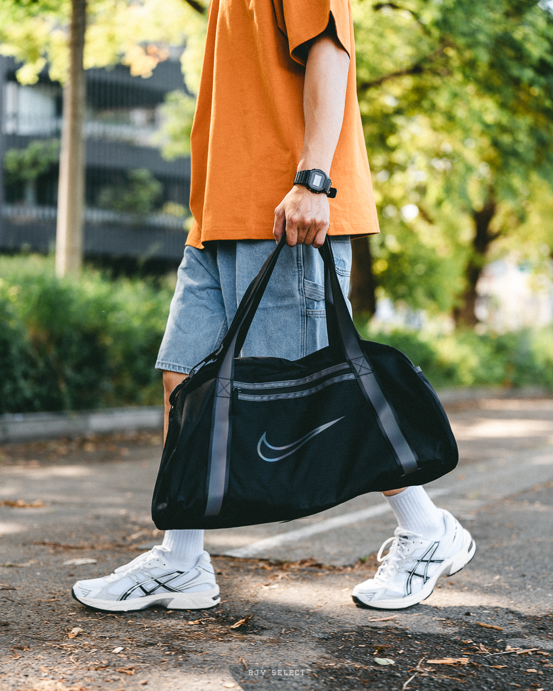 #現貨 NIKE Gym Club 反光 大容量 可調節 手提包 肩揹包 DB3258-010 黑