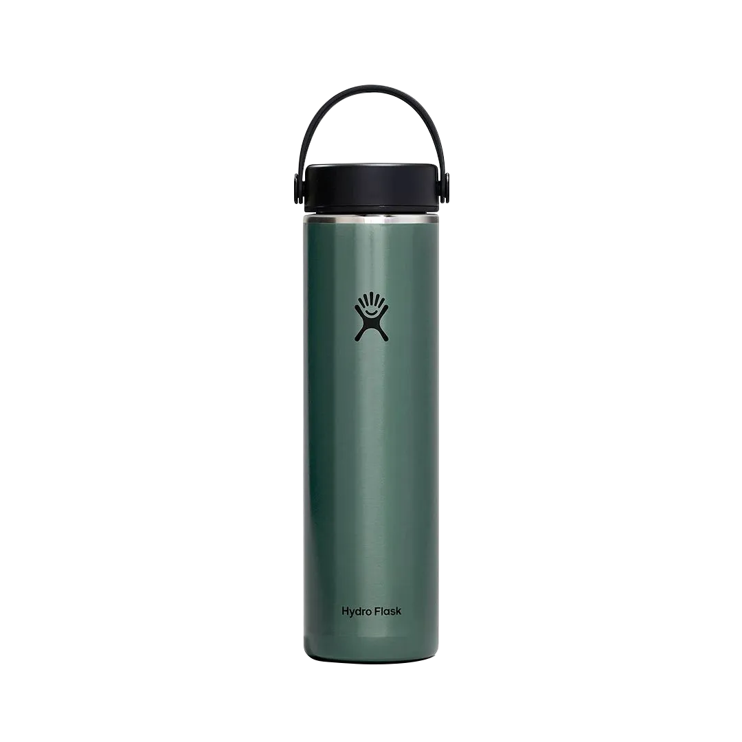 Hydro Flask 美國 24oz 寬口輕量真空保溫瓶 龍紋綠色 52HF24LWB091