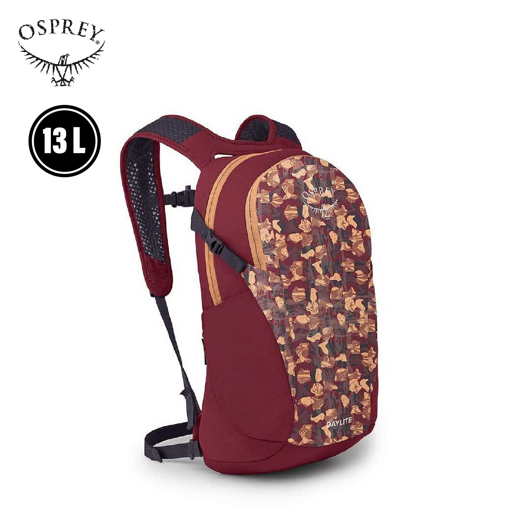 OSPREY 美國 Daylite 13L 流墨印痕/夏櫧粉 日常/旅行背包/多功能後背包 71OS006034