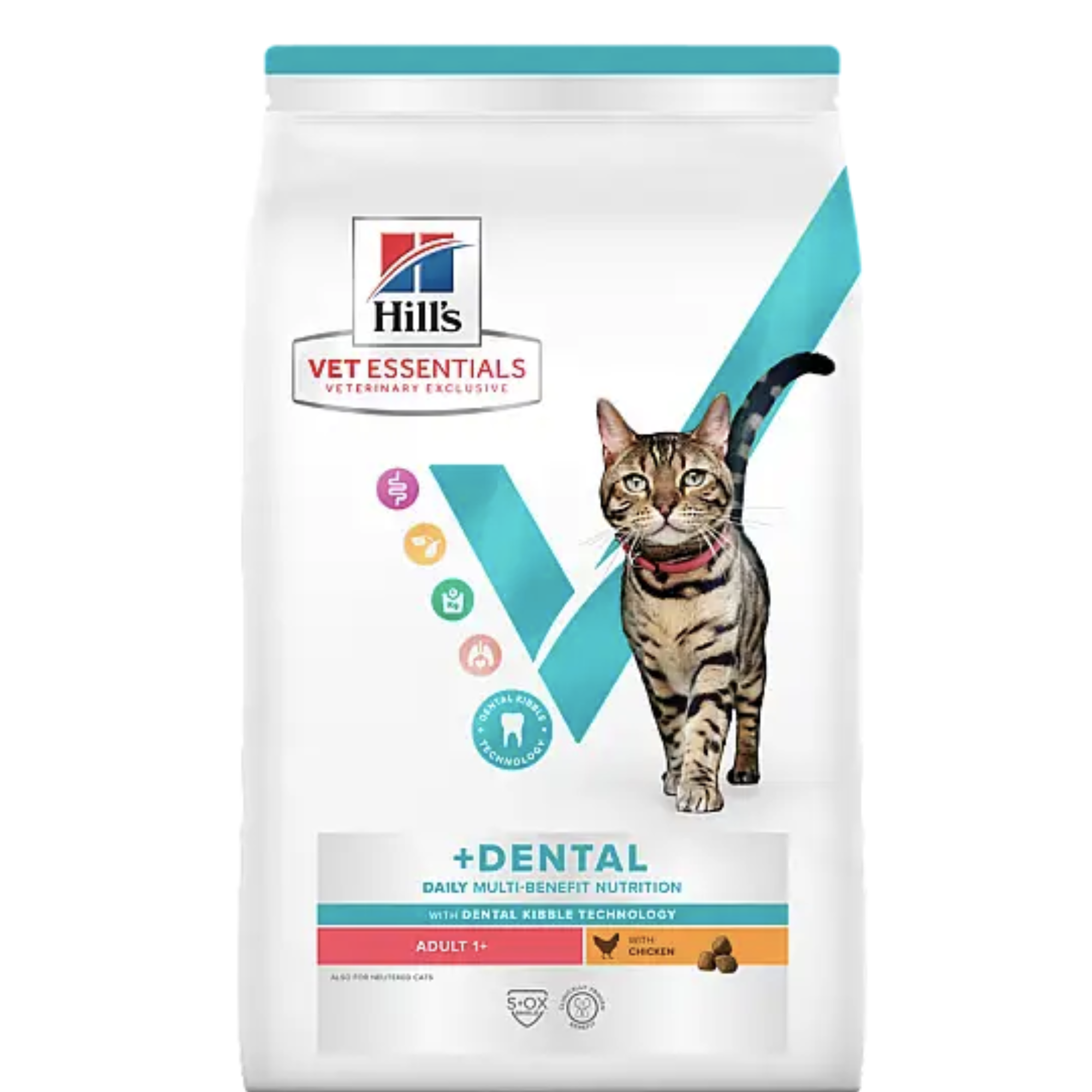 Hill's - 獸醫保健貓乾糧潔齒成貓 1.5KG