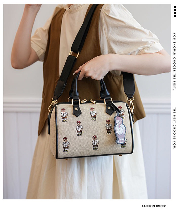 🇺🇸美式風休閒熊熊波士頓包中