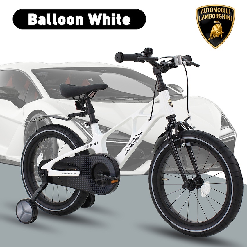 日本 Lamborghini 14" / 16" / 18" 兒童單車 (Balloon White)