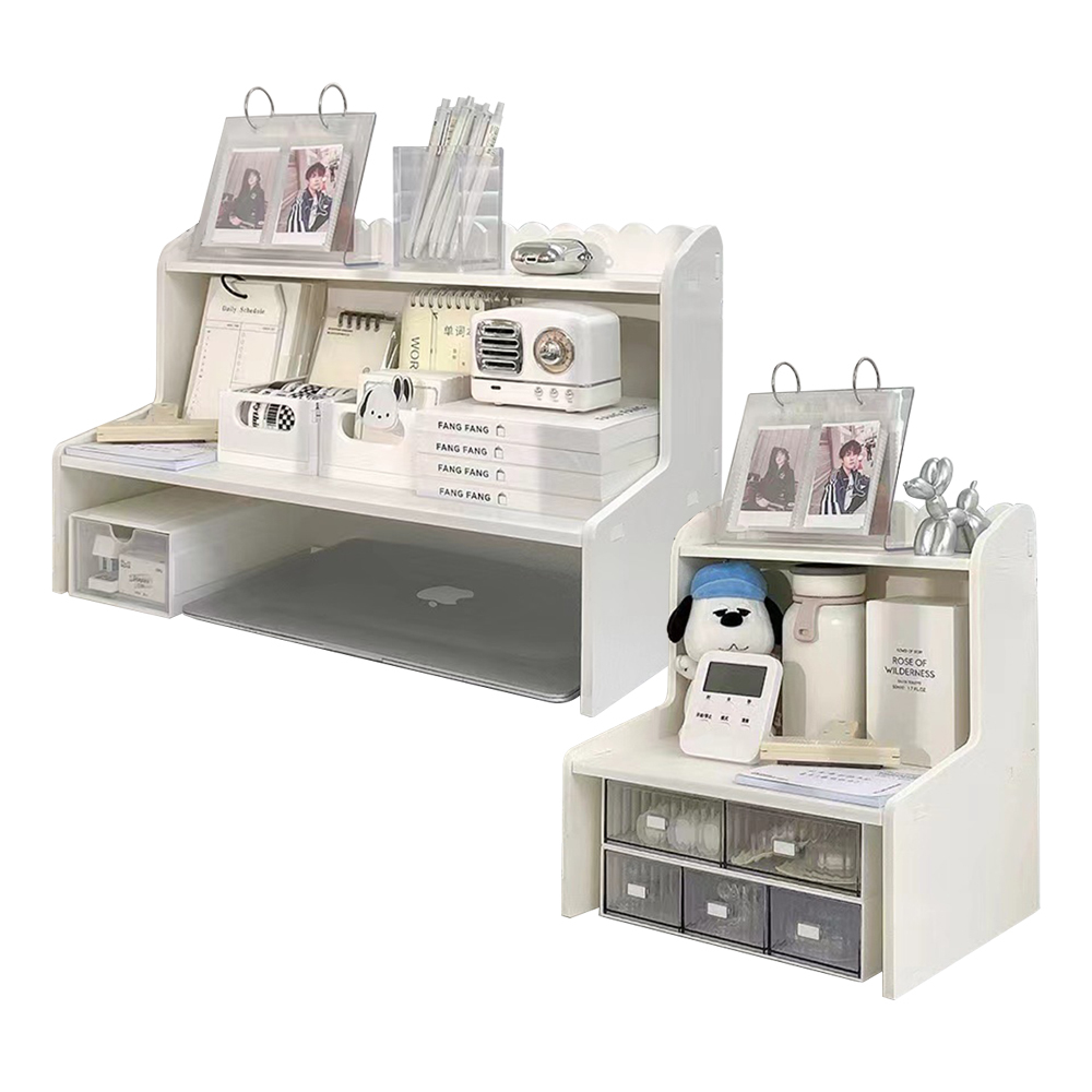 白色梯形收納架