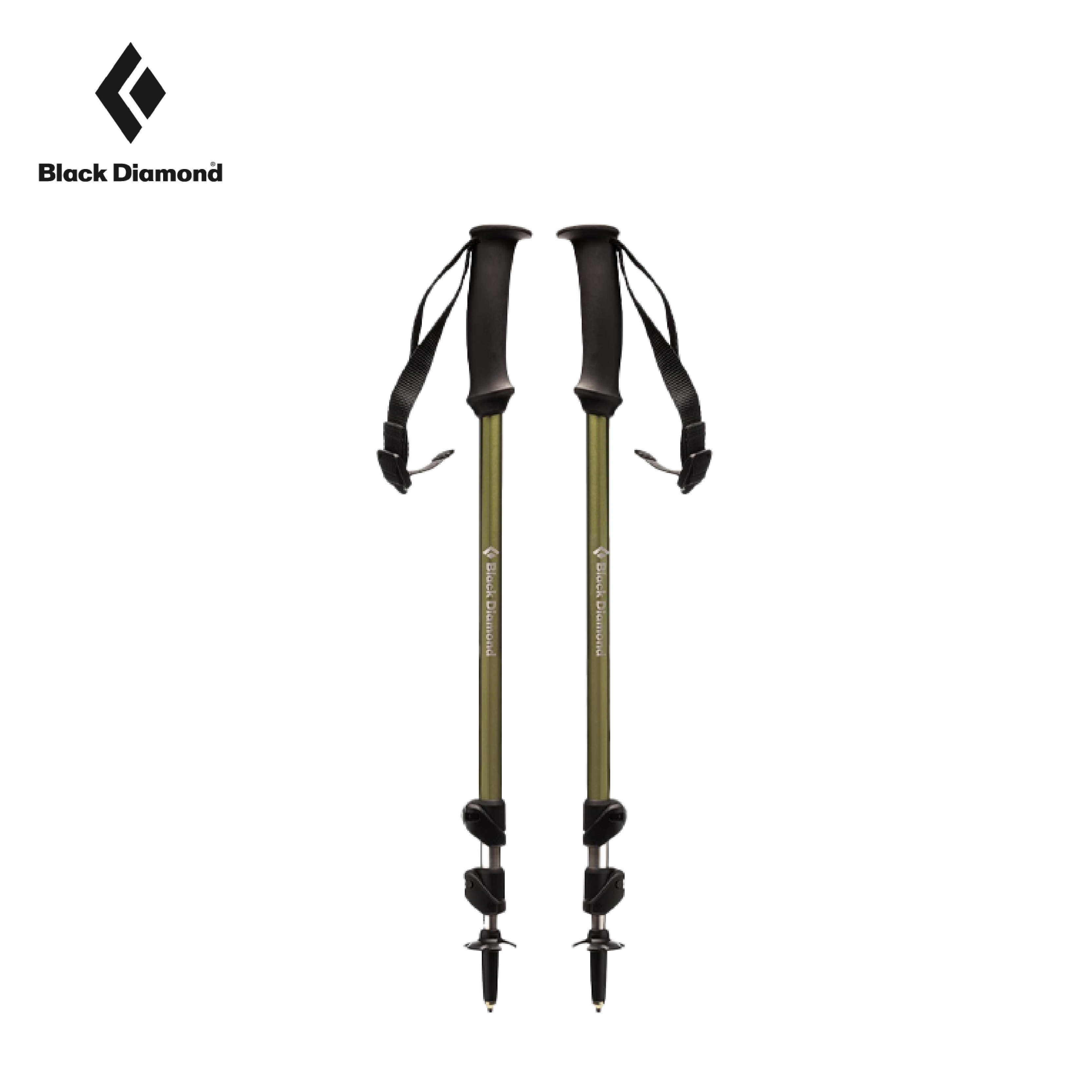 Black Diamond 美國 EXPLORER 3 TREK POLES 登山杖 2入 (苔原綠) 輕量/伸縮式/快扣/登山 87BD112551