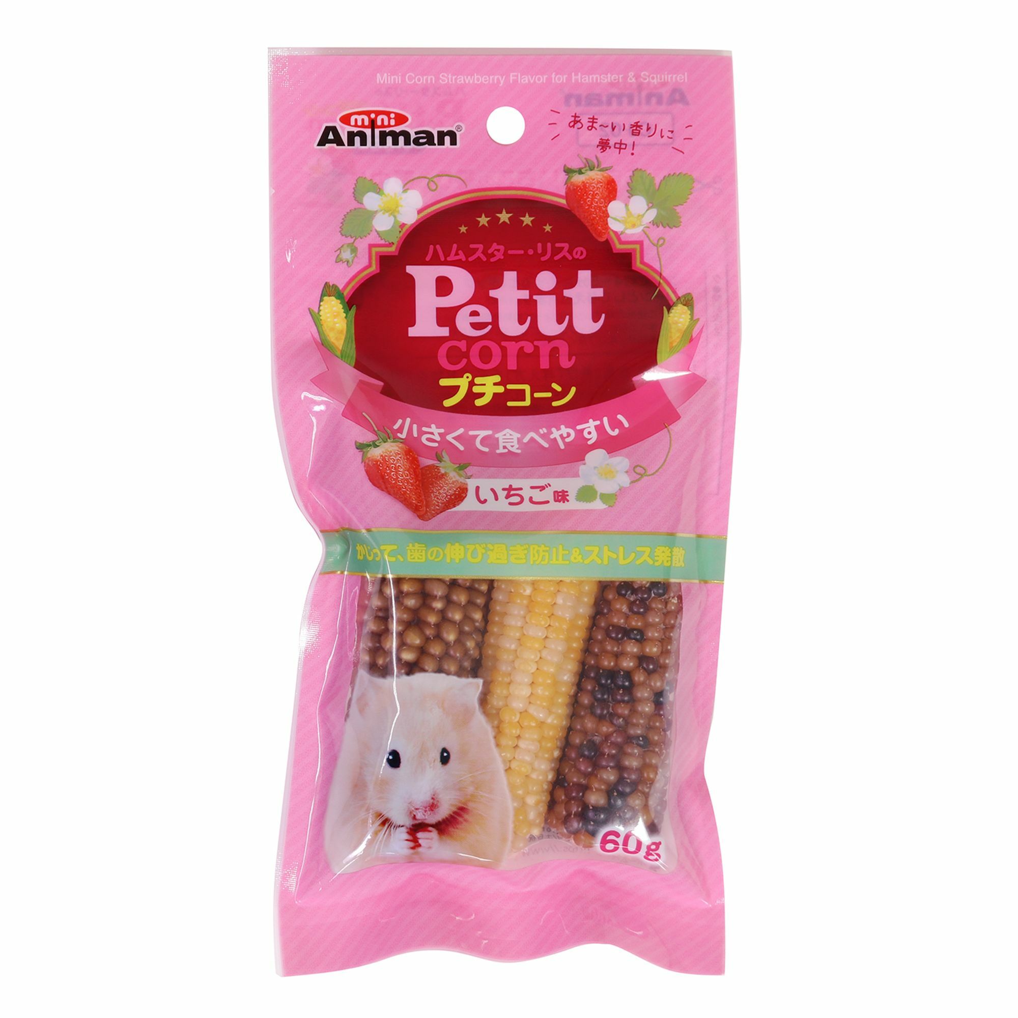 Animan 小玉米 粟米 (草莓味) - 60g